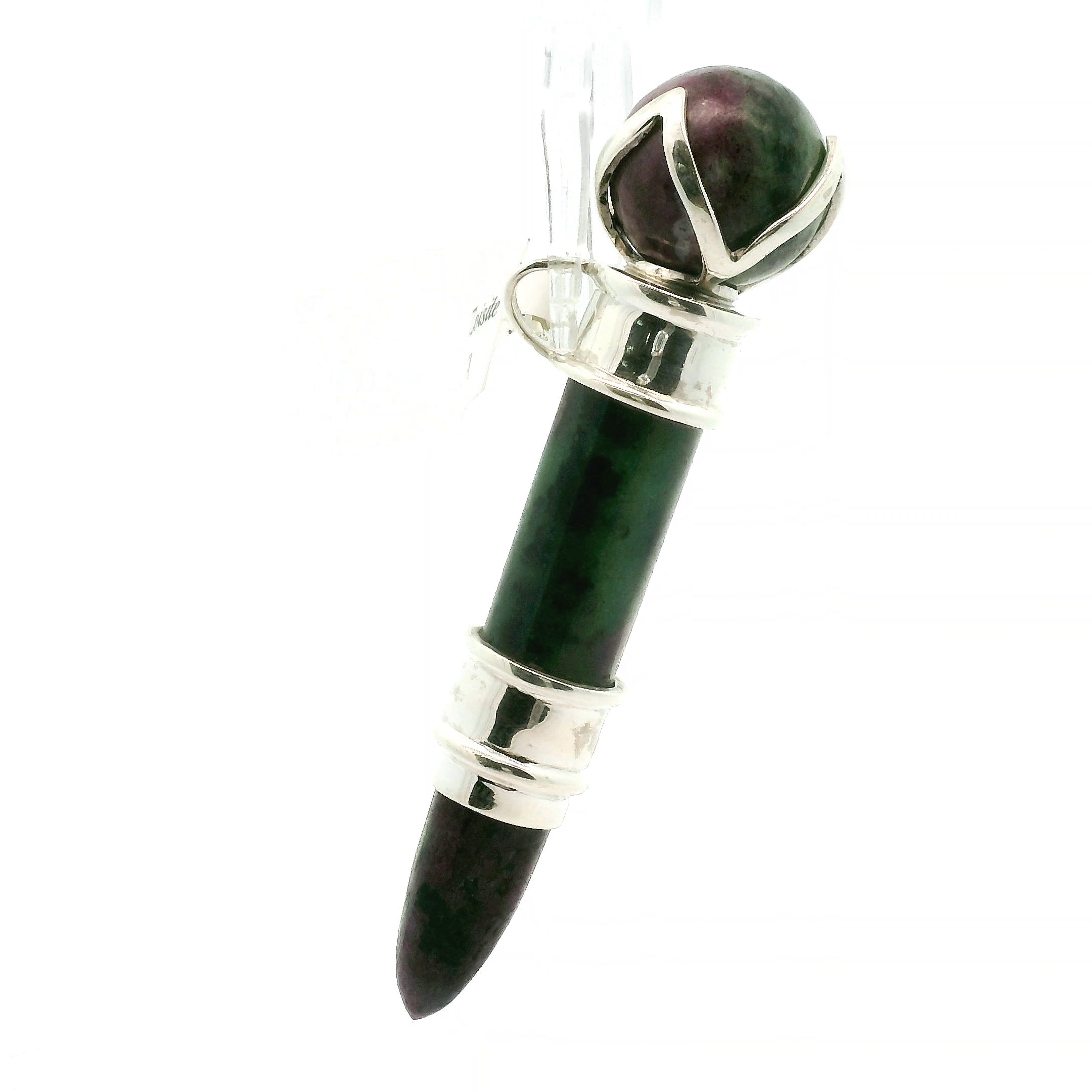 Ruby in Zoisite Wandlet .925 Silver for Passion and Rejuvenation