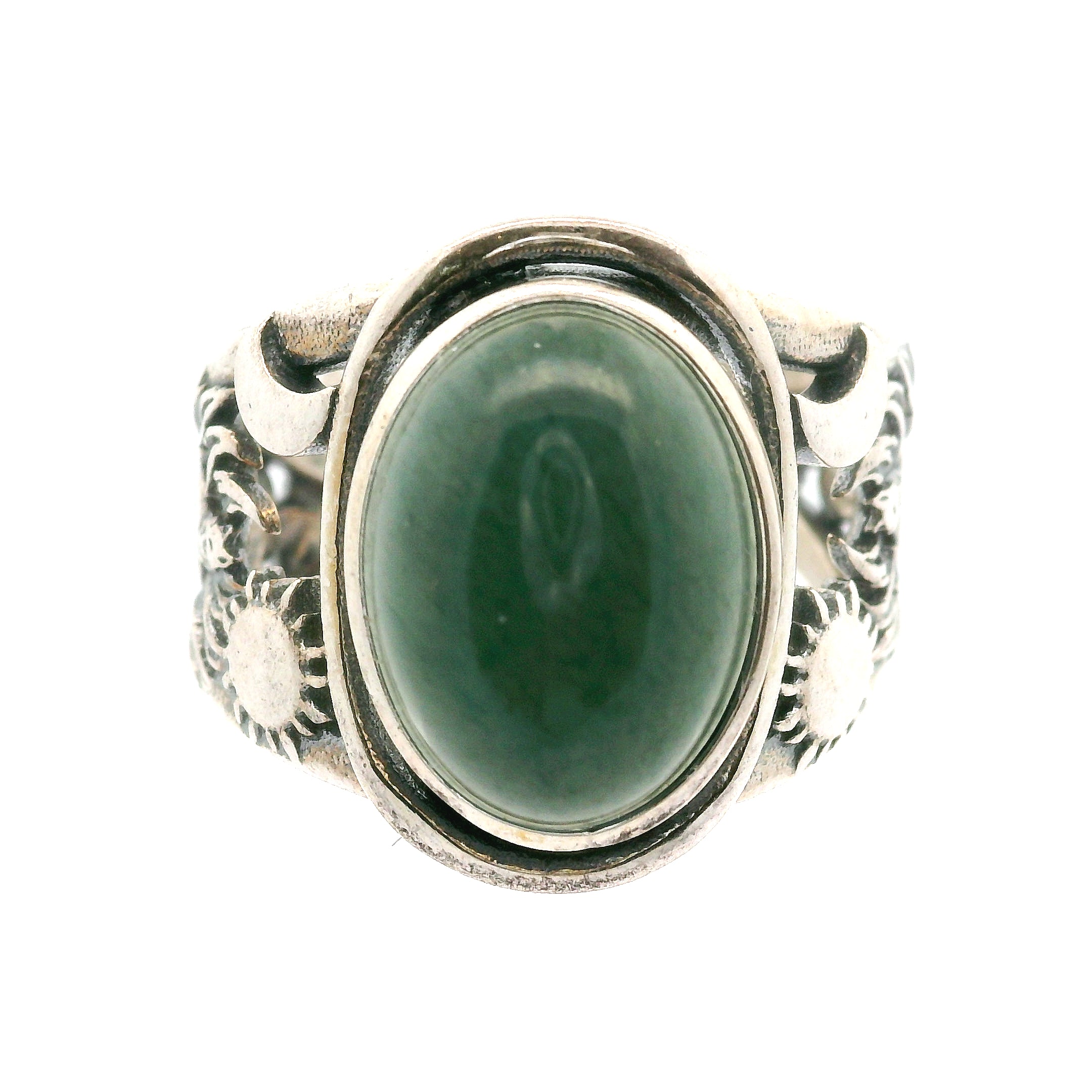 Sun And Moon Ninetails Cuff Ring .925 Silver for Healing, Intention Setting and Manifesting your Desires