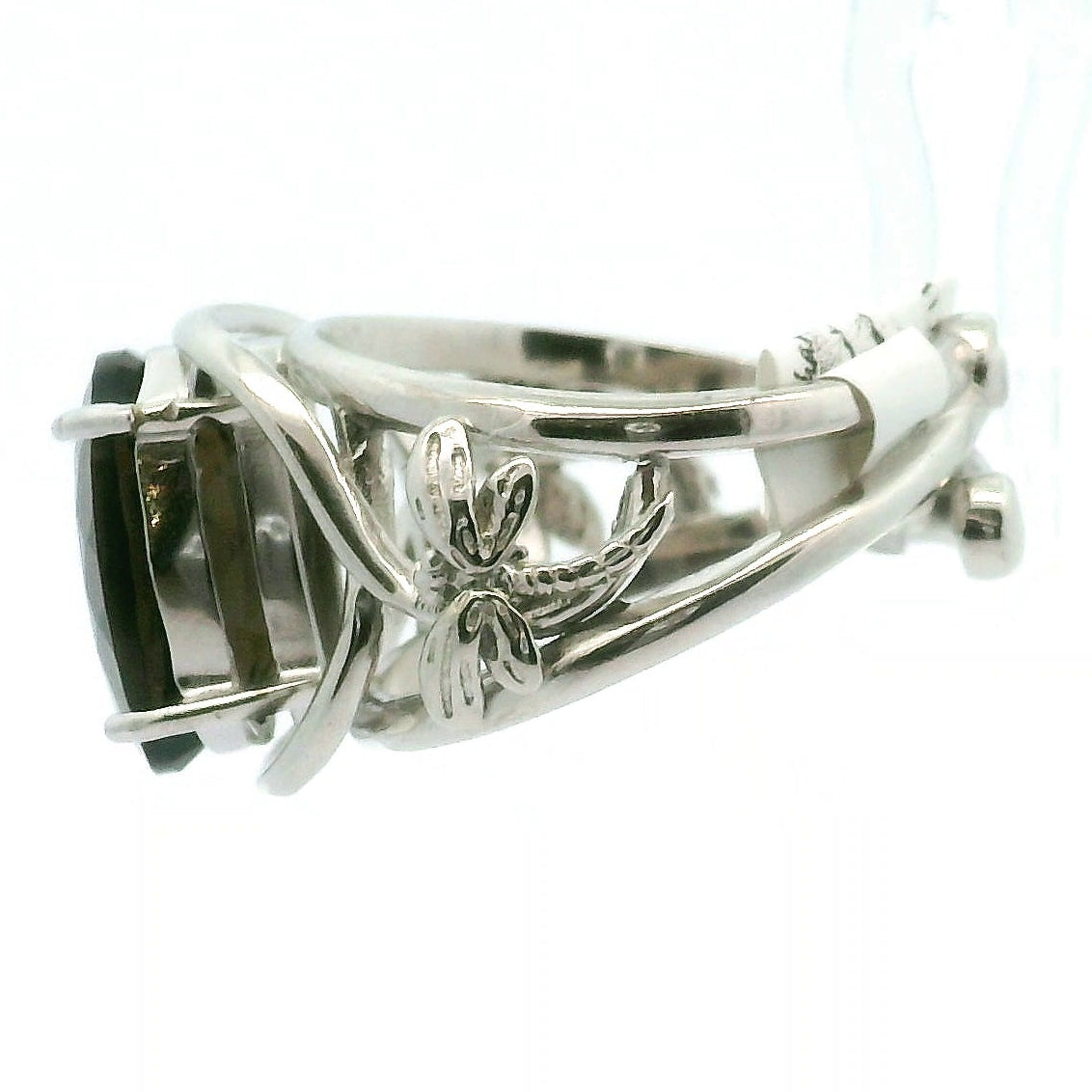 Dragonfly Cuff Ring .925 Silver for Empowerment, Grounding and Protection