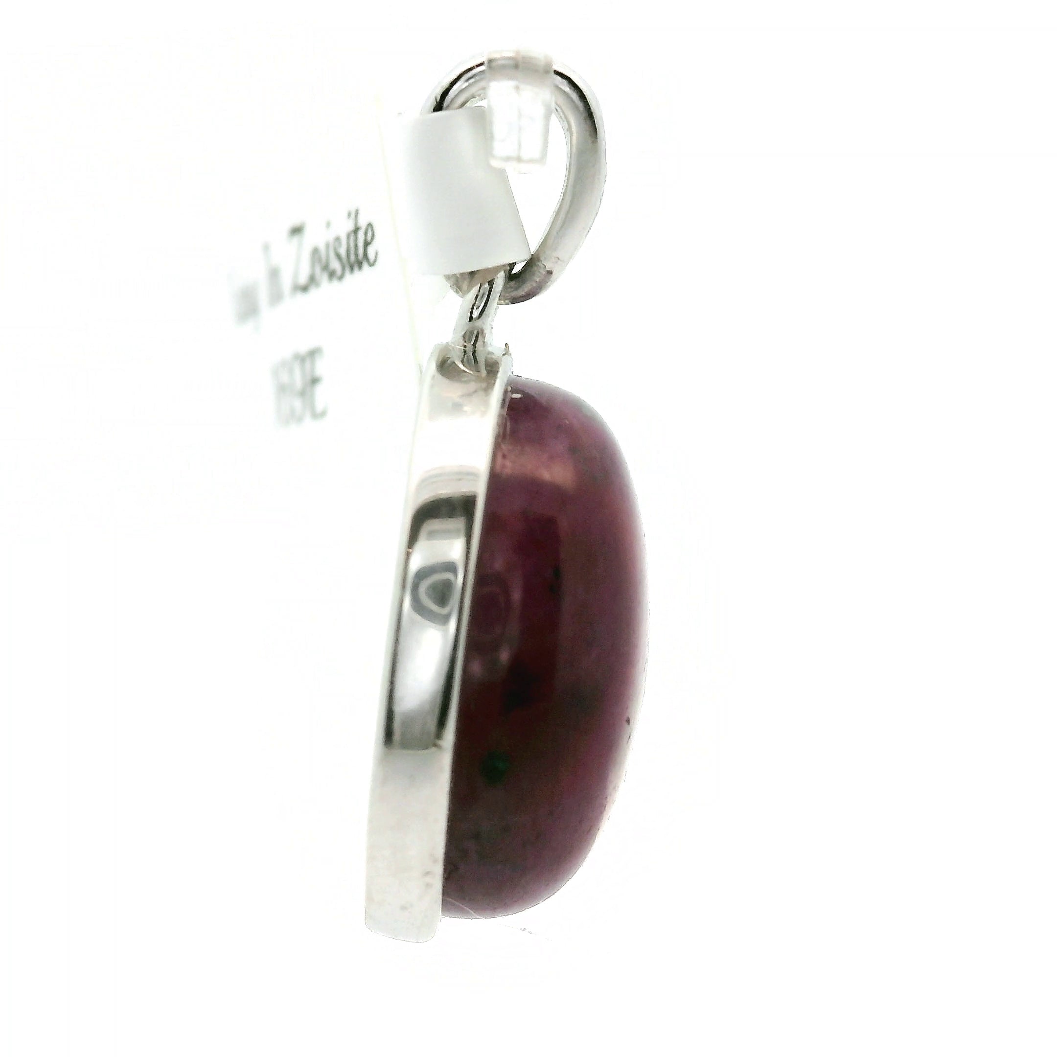 Ruby in Zoisite Pendant .925 Silver for Empowerment, Strength and Harmonizing Relationships