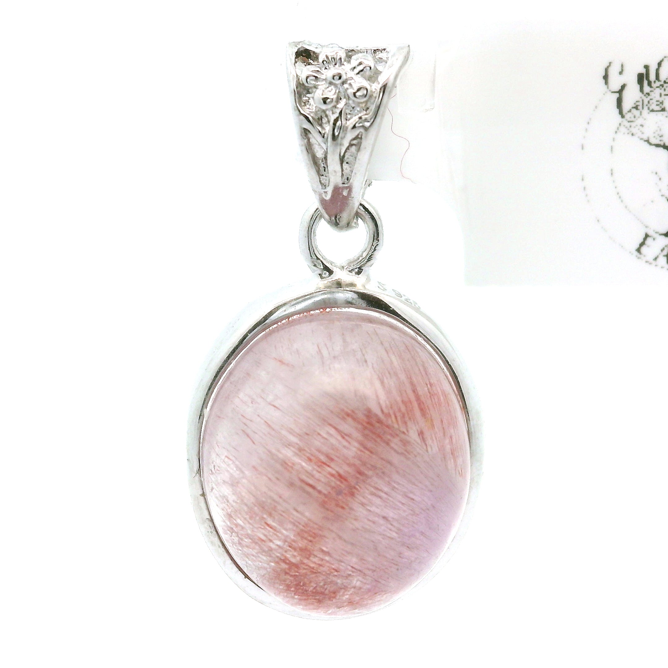 Red Rutile S7 Pendant 925 Silver for Life Force Energy and Renewal