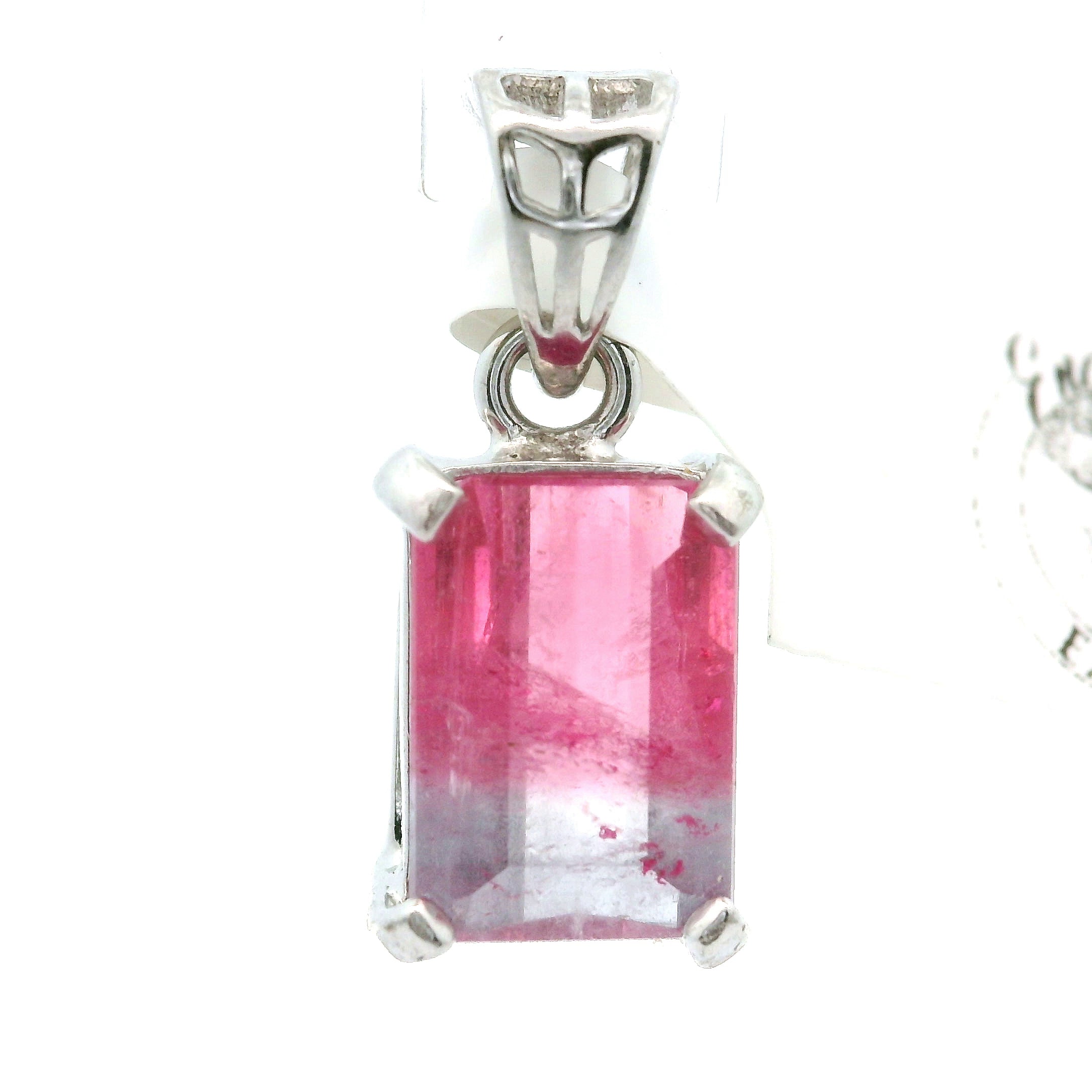 Unicorn Tourmaline Pendant .925 Silver for Awareness, Communication and Meditation