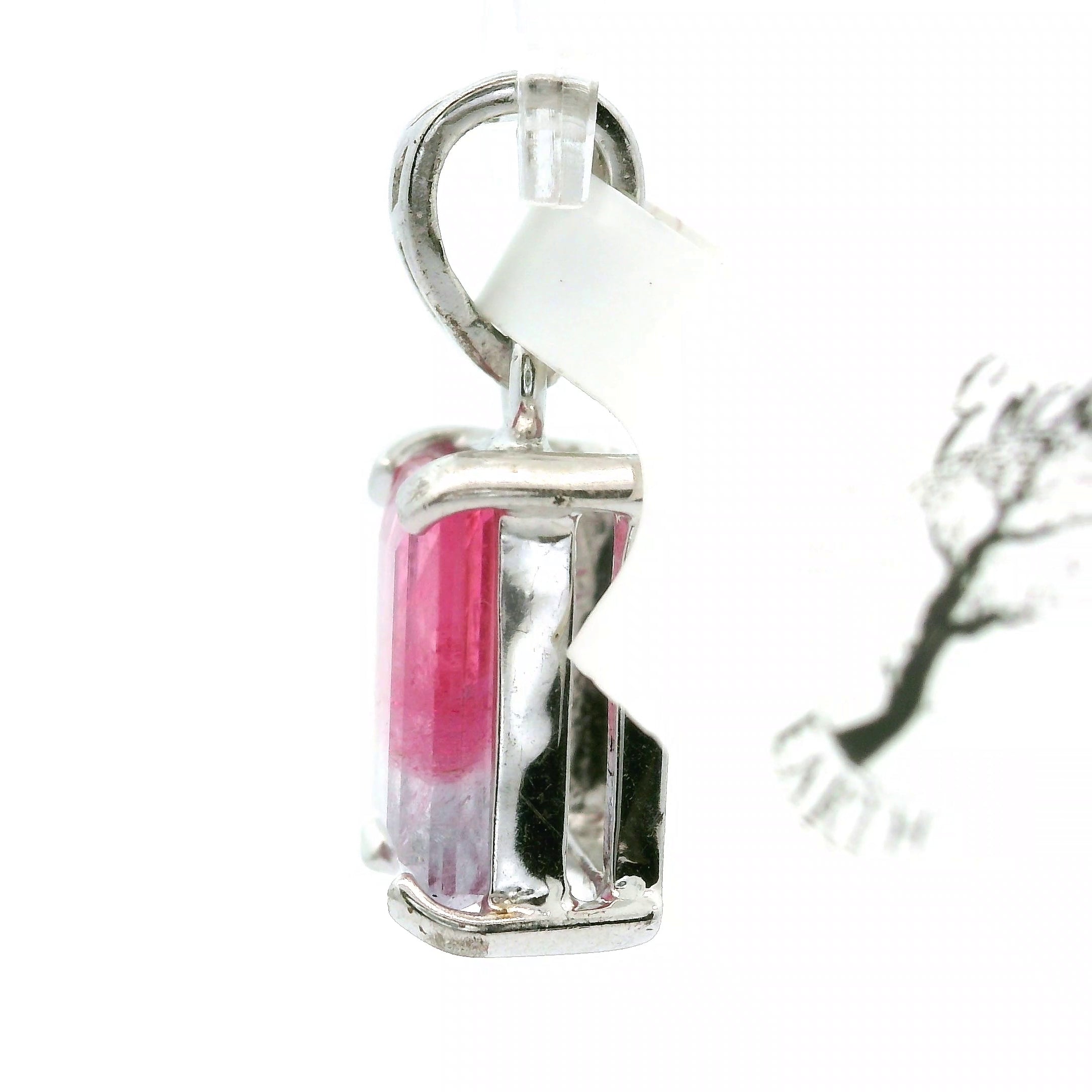 Unicorn Tourmaline Pendant .925 Silver for Awareness, Communication and Meditation