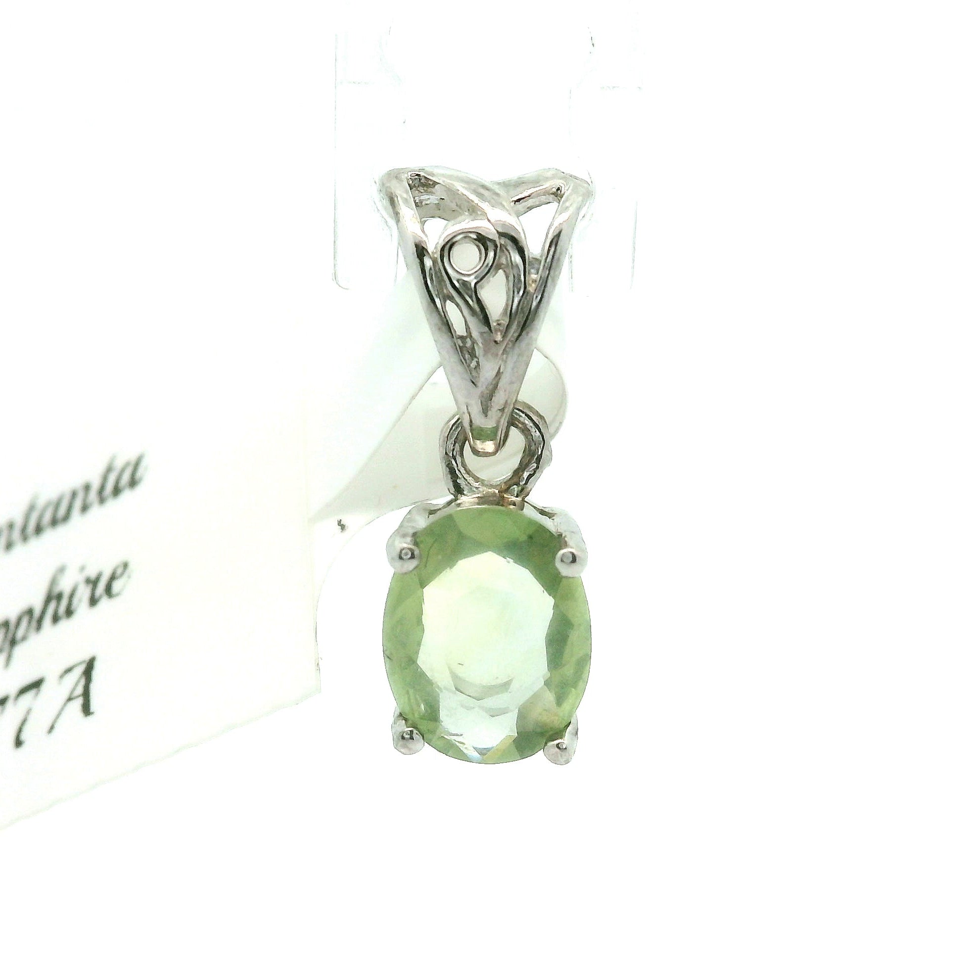 Montana Sapphire Pendant .925 Sterling Silver for Dream-work and Self-Discipline