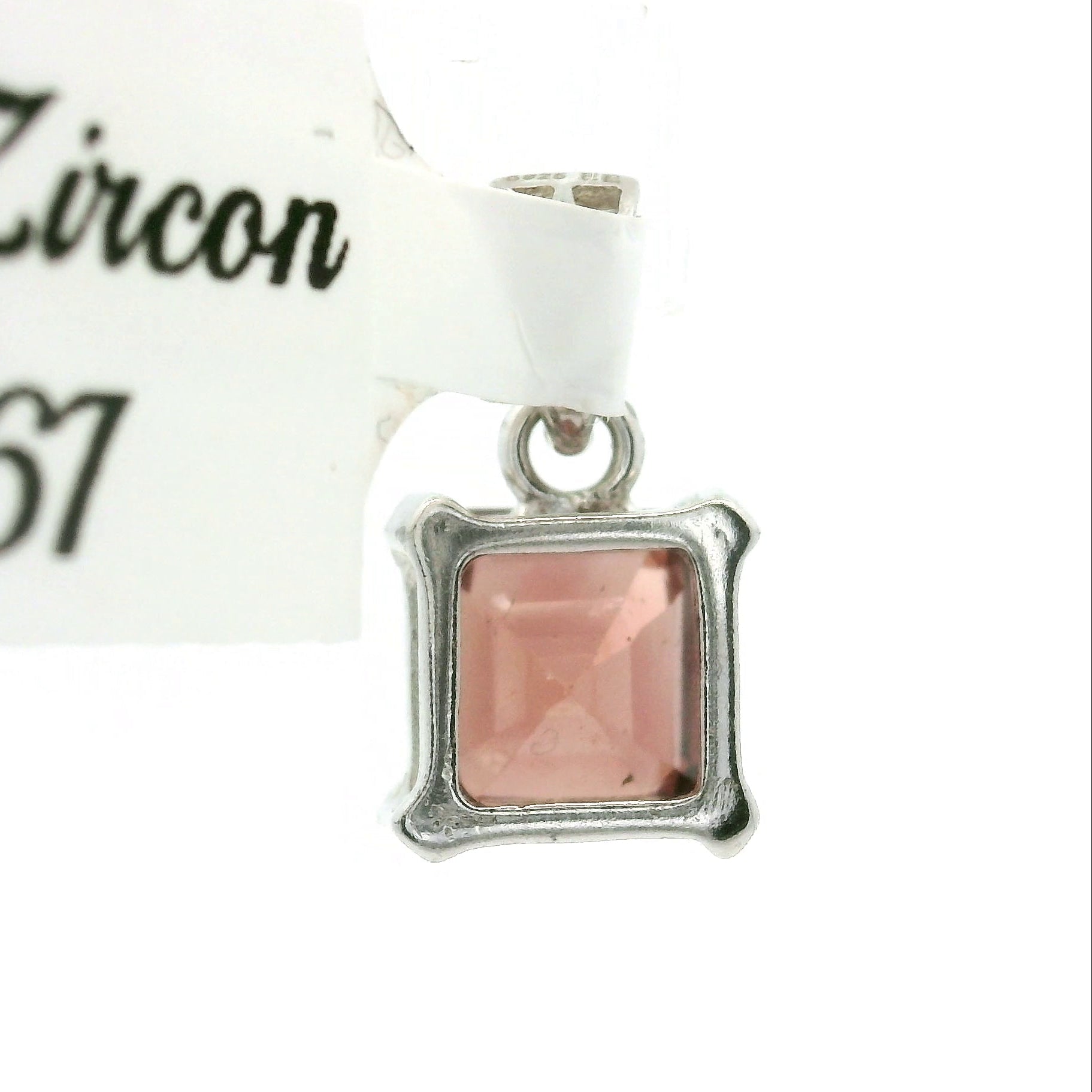 Rose Zircon Pendant .925 Silver for Transformation