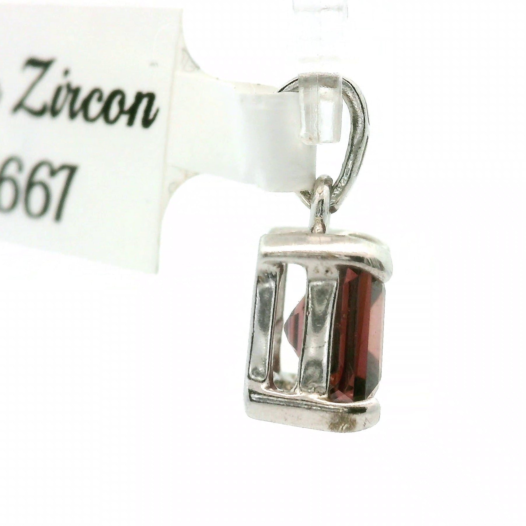 Rose Zircon Pendant .925 Silver for Transformation