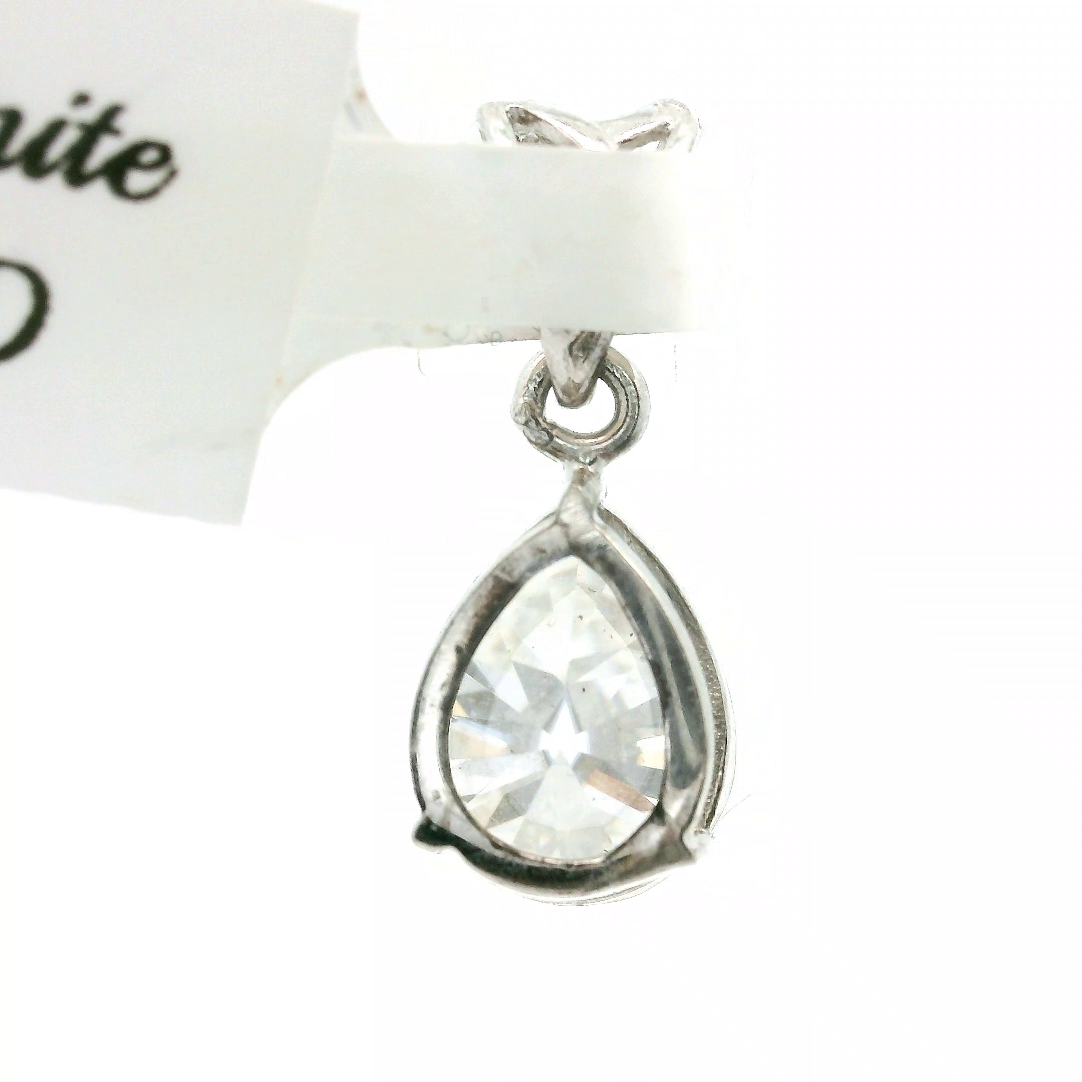 White Moissanite Pendant .925 Silver for Enlightenment, Inner Peace & Spiritual Transformation