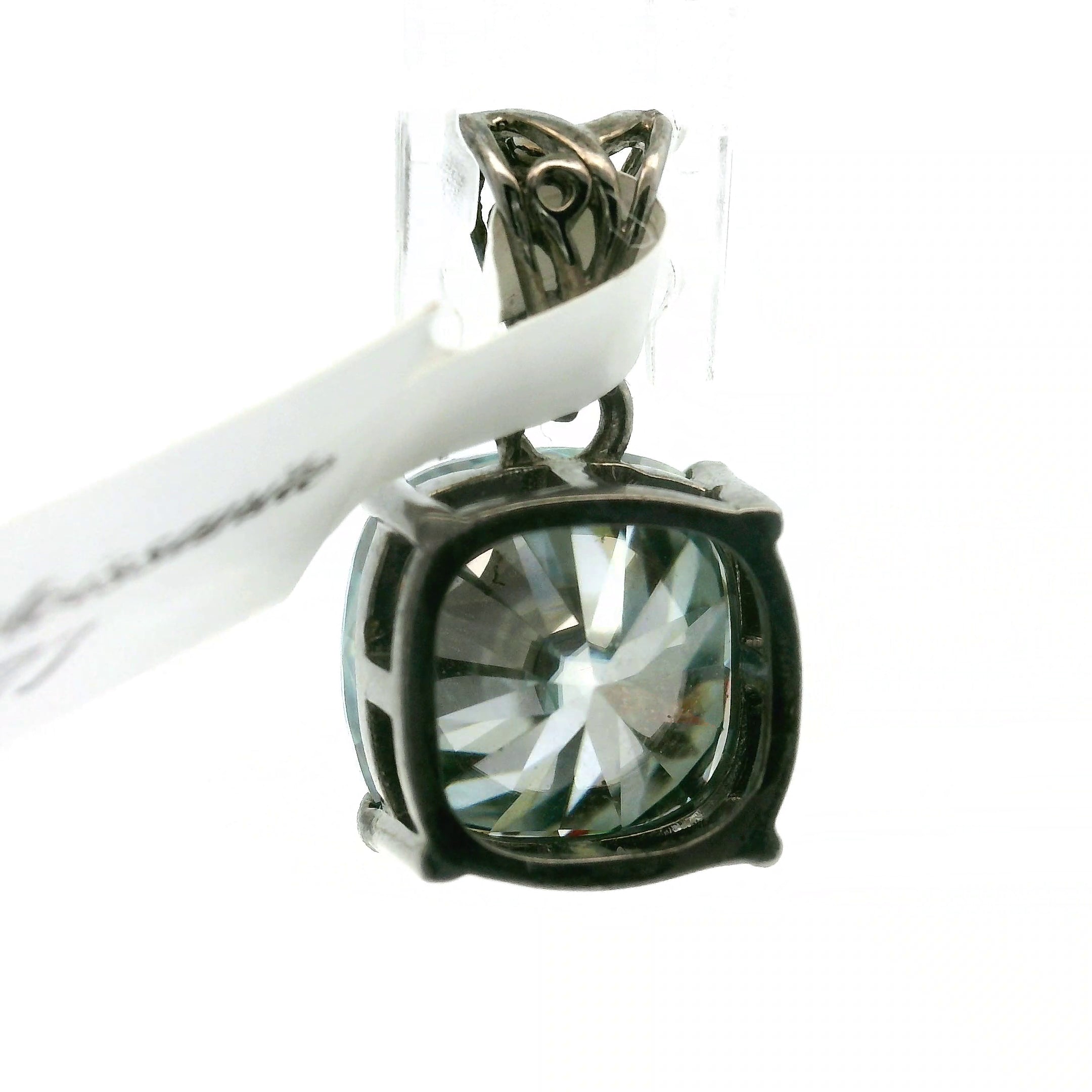 Smoky Moissanite Pendant .925 Silver for Enlightenment, Inner Peace & Spiritual Transformation