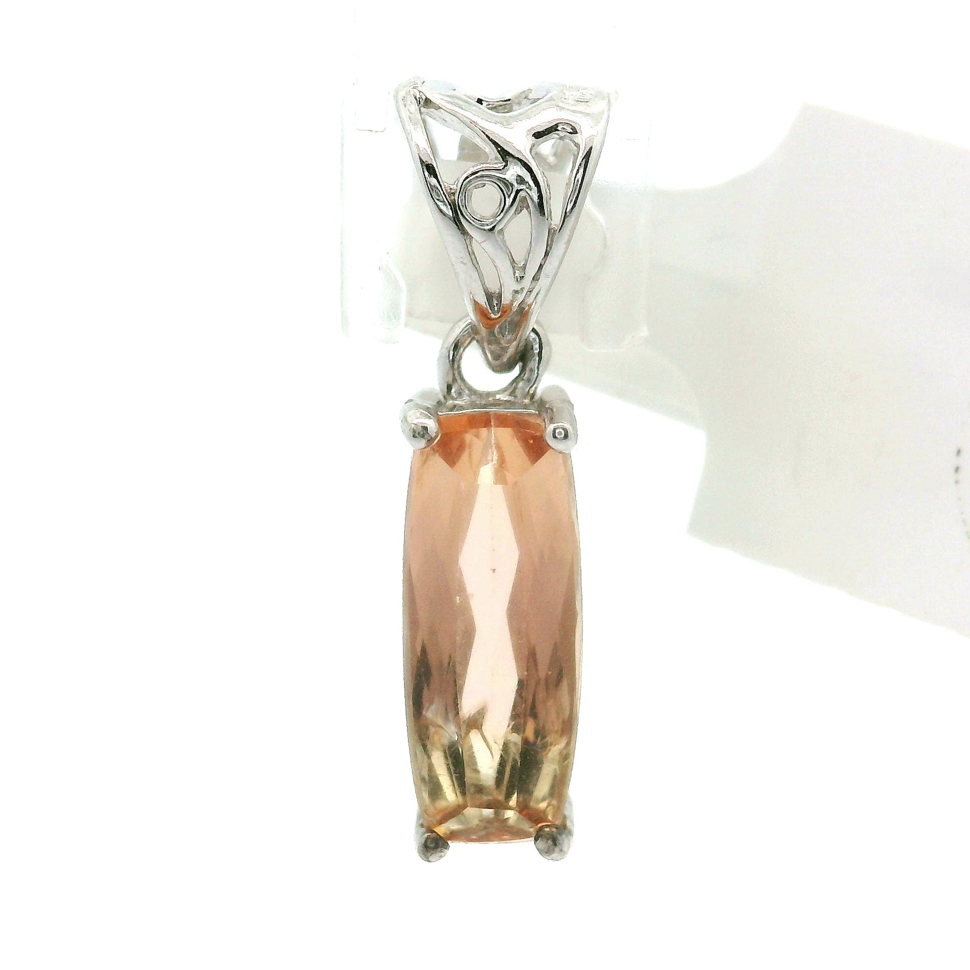 Imperial Topaz Pendant .925 Sterling Silver for Spiritual Transformation