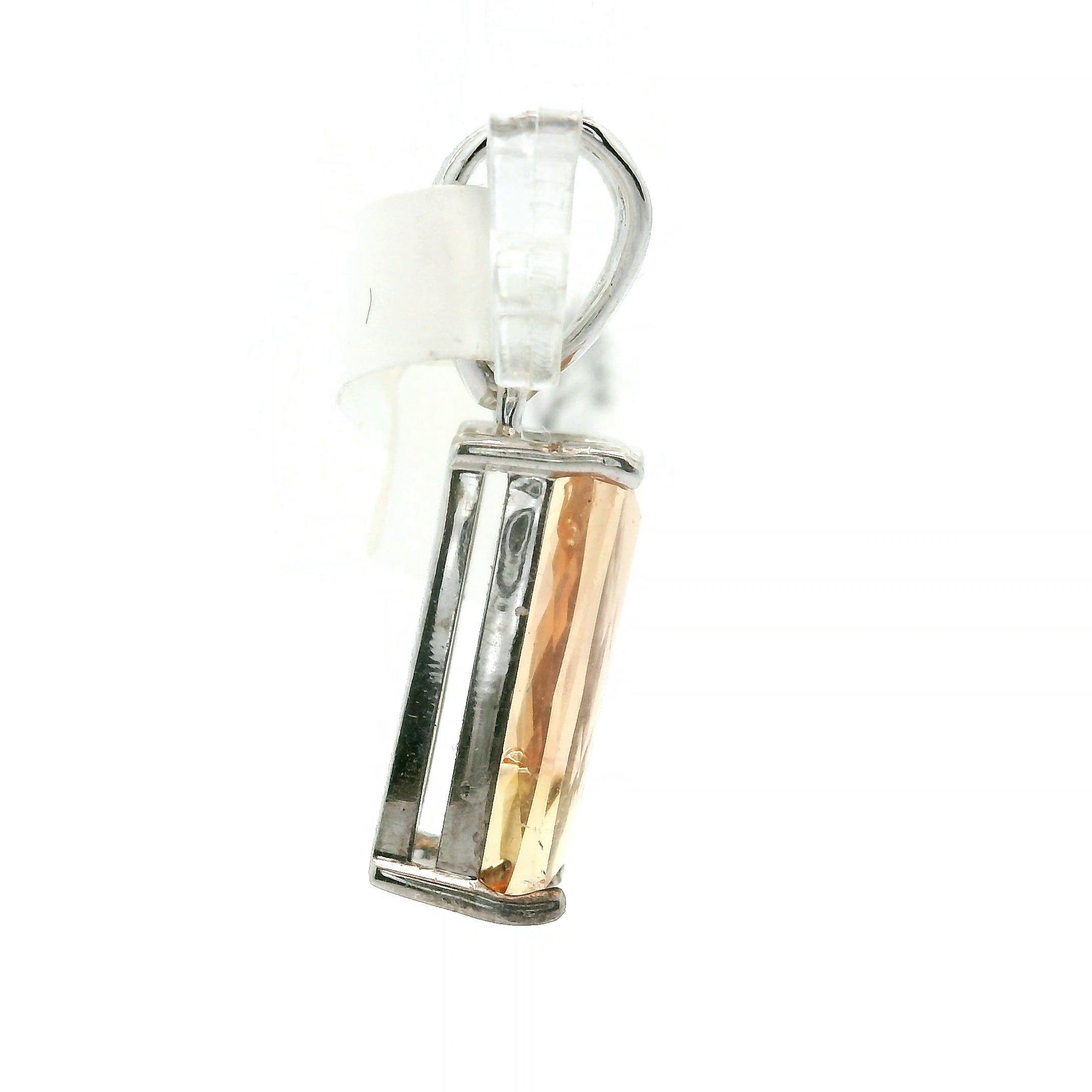 Imperial Topaz Pendant .925 Sterling Silver for Spiritual Transformation