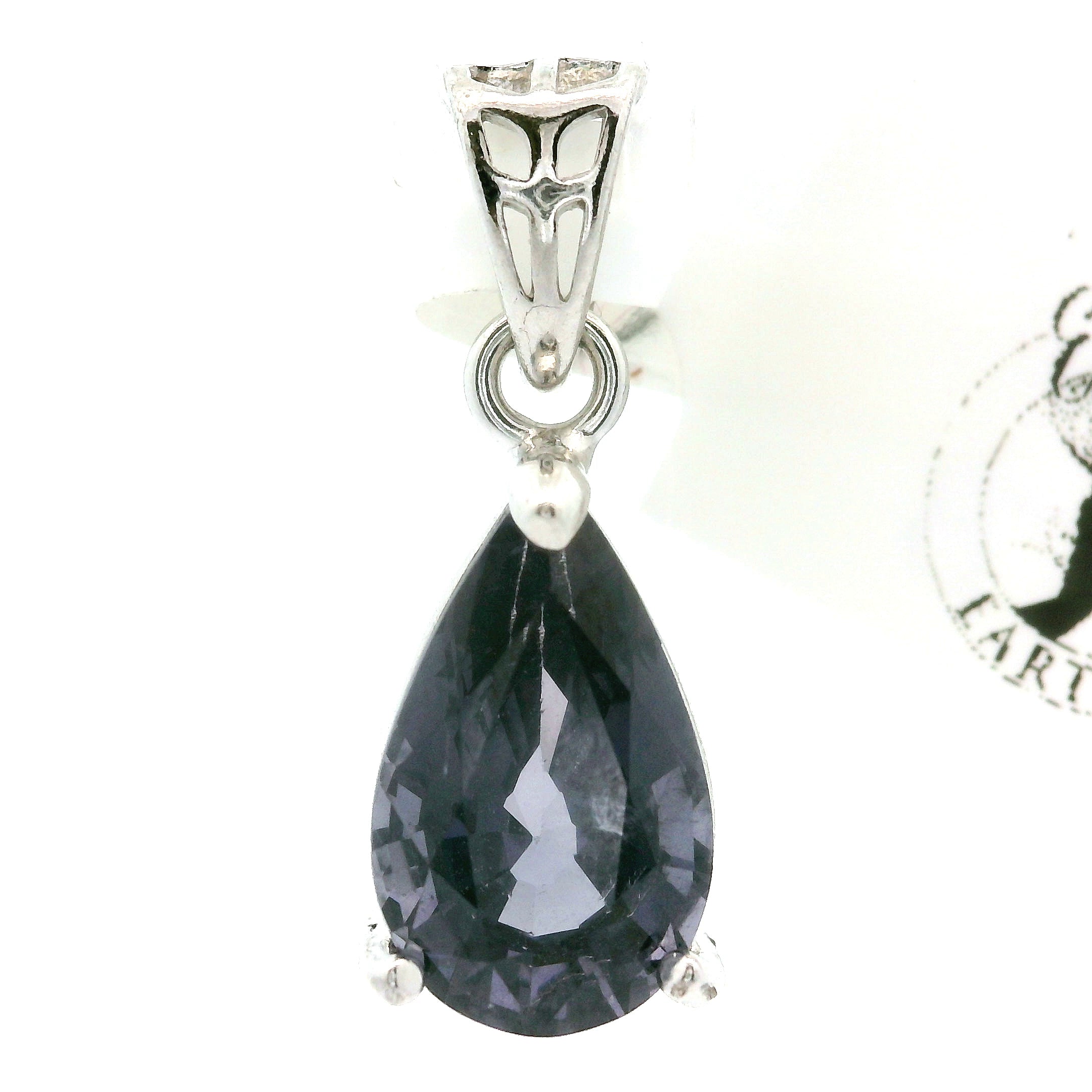 Purple Spinel Pendant .925 Silver for Spirituality, Mystery, and Imagination