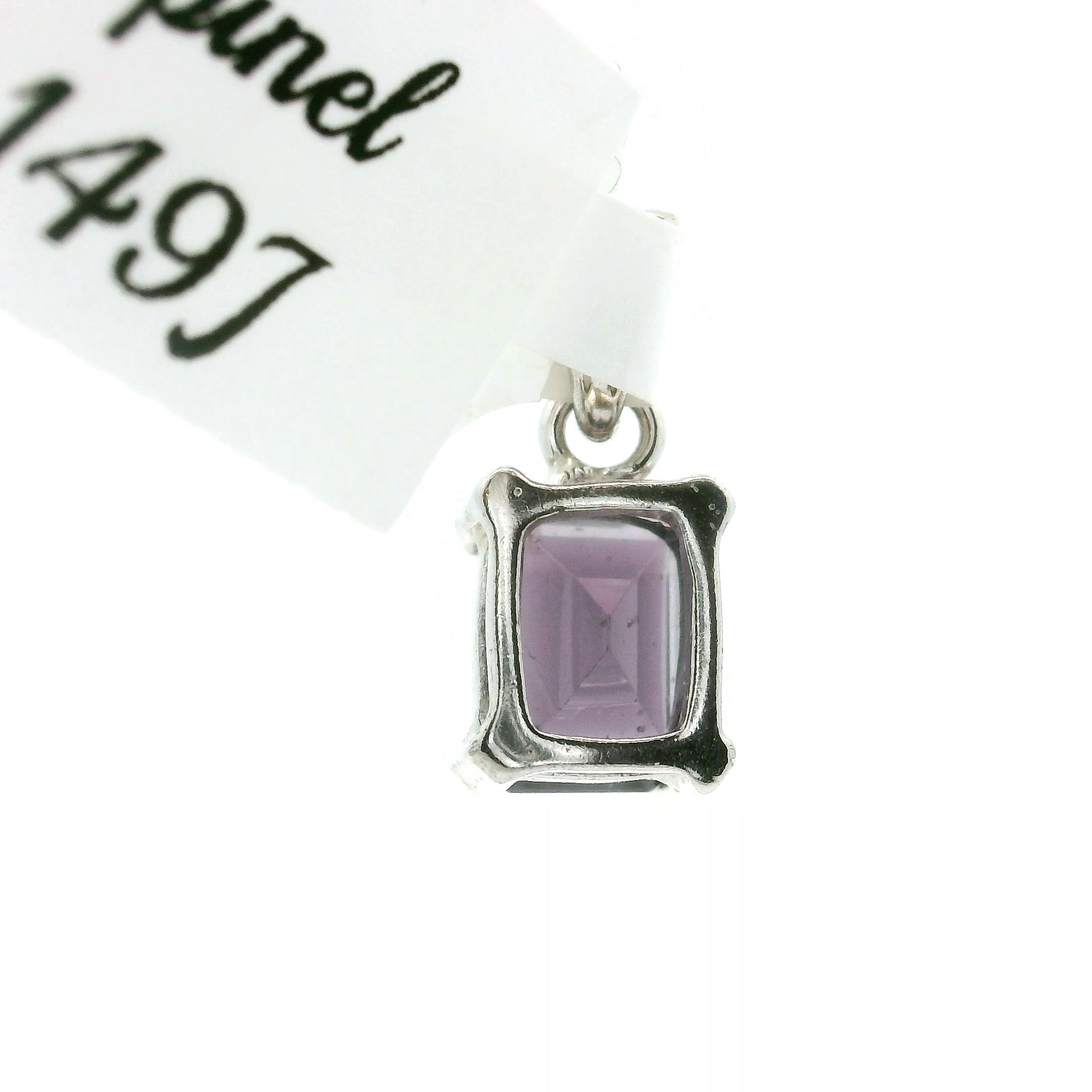 Purple Spinel Mini Pendant .925 Silver for Spirituality, Mystery, and Imagination