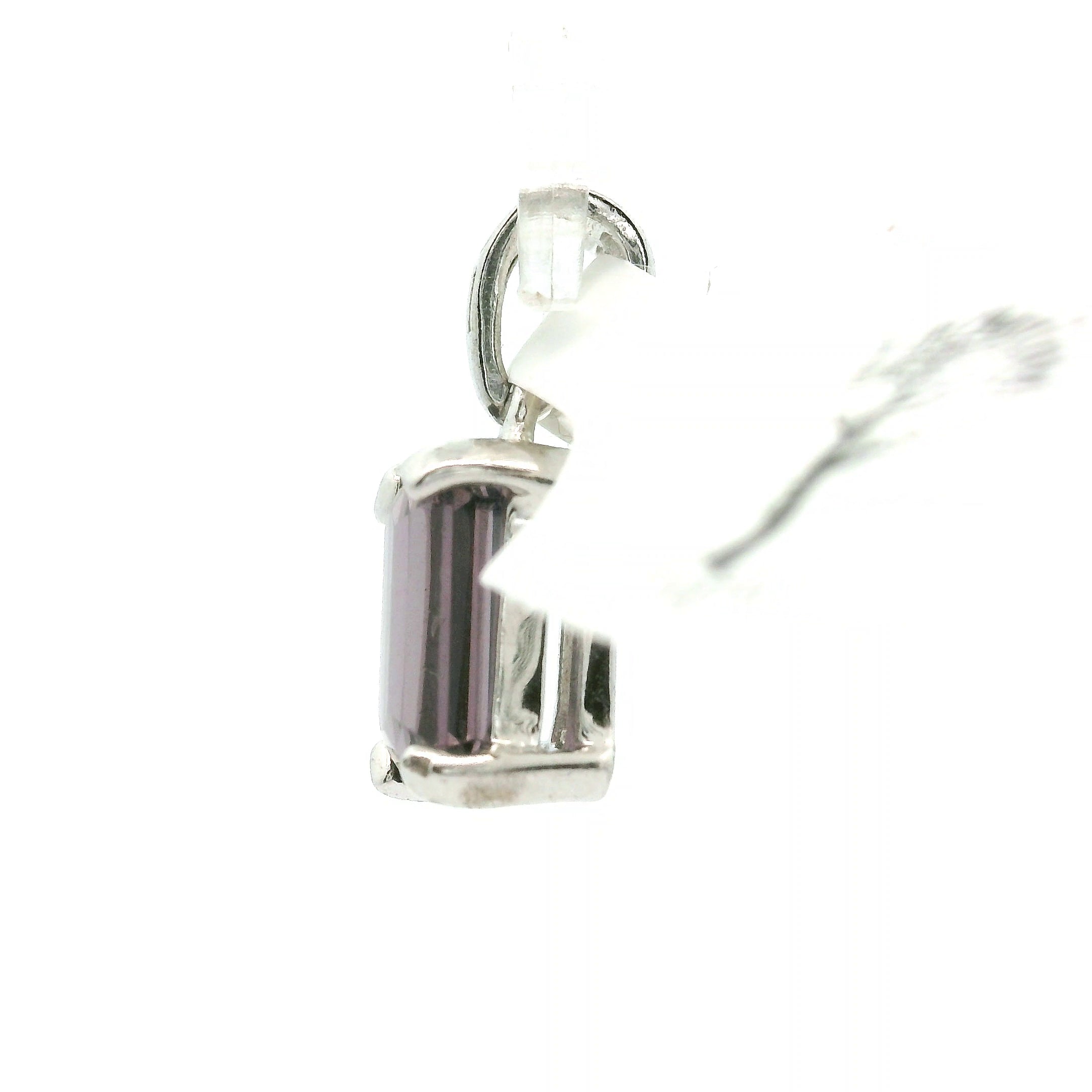 Purple Spinel Mini Pendant .925 Silver for Spirituality, Mystery, and Imagination