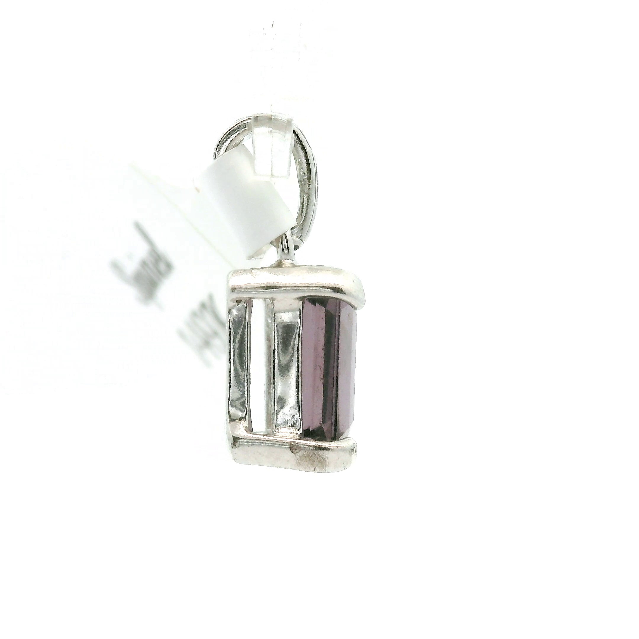 Purple Spinel Mini Pendant .925 Silver for Spirituality, Mystery, and Imagination