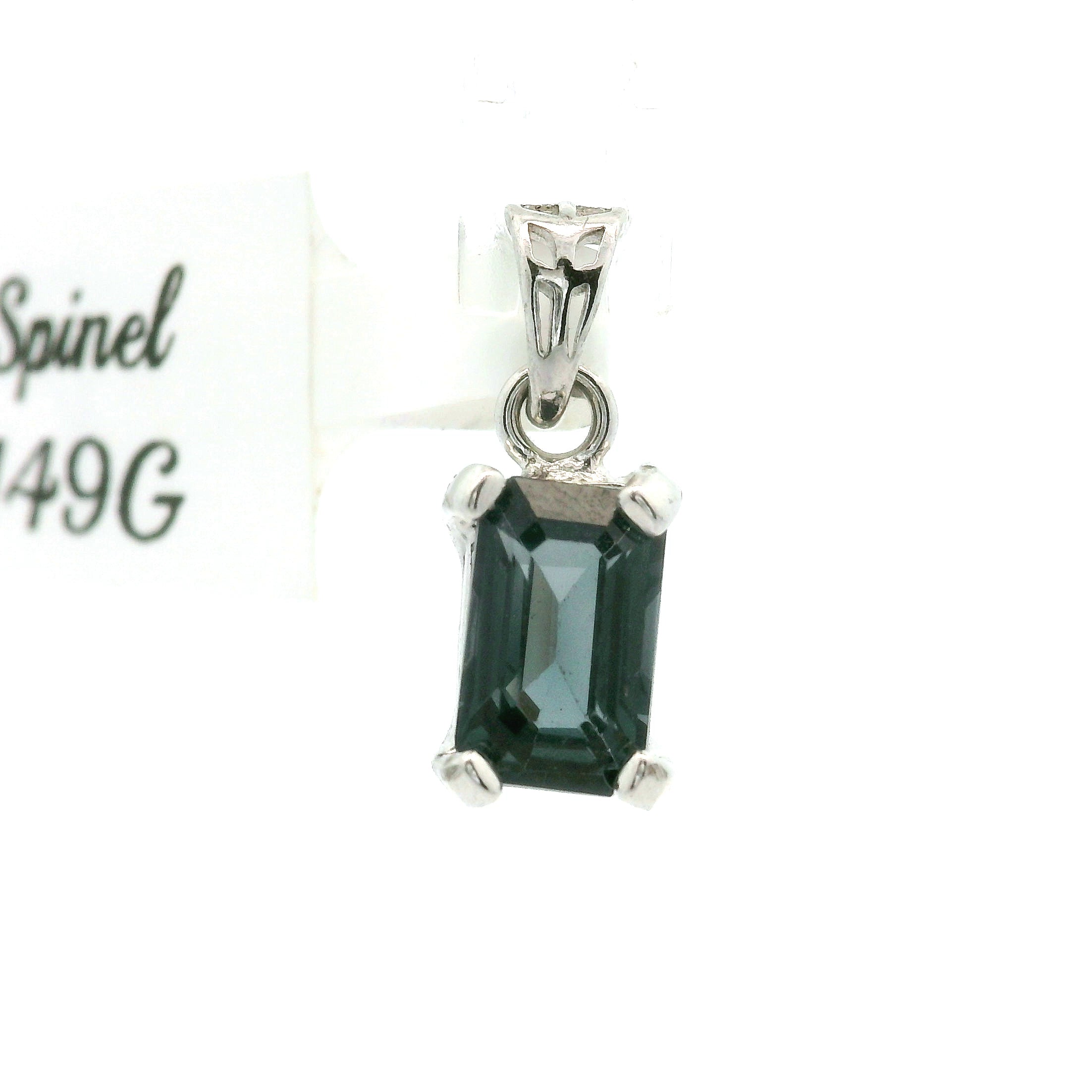 Indigo Spinel Mini Pendant .925 Silver for Integrity, Structure, and Intuition
