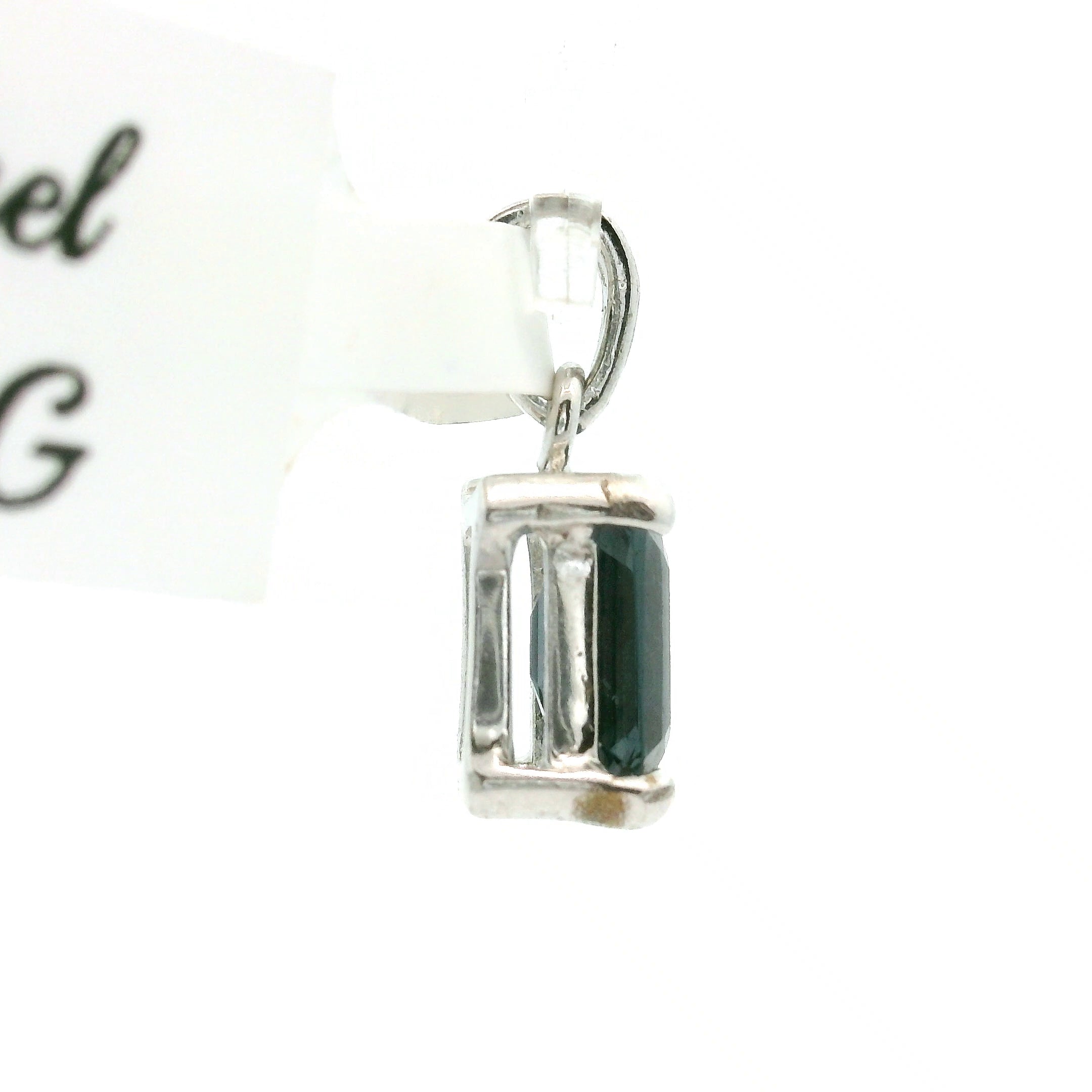 Indigo Spinel Mini Pendant .925 Silver for Integrity, Structure, and Intuition