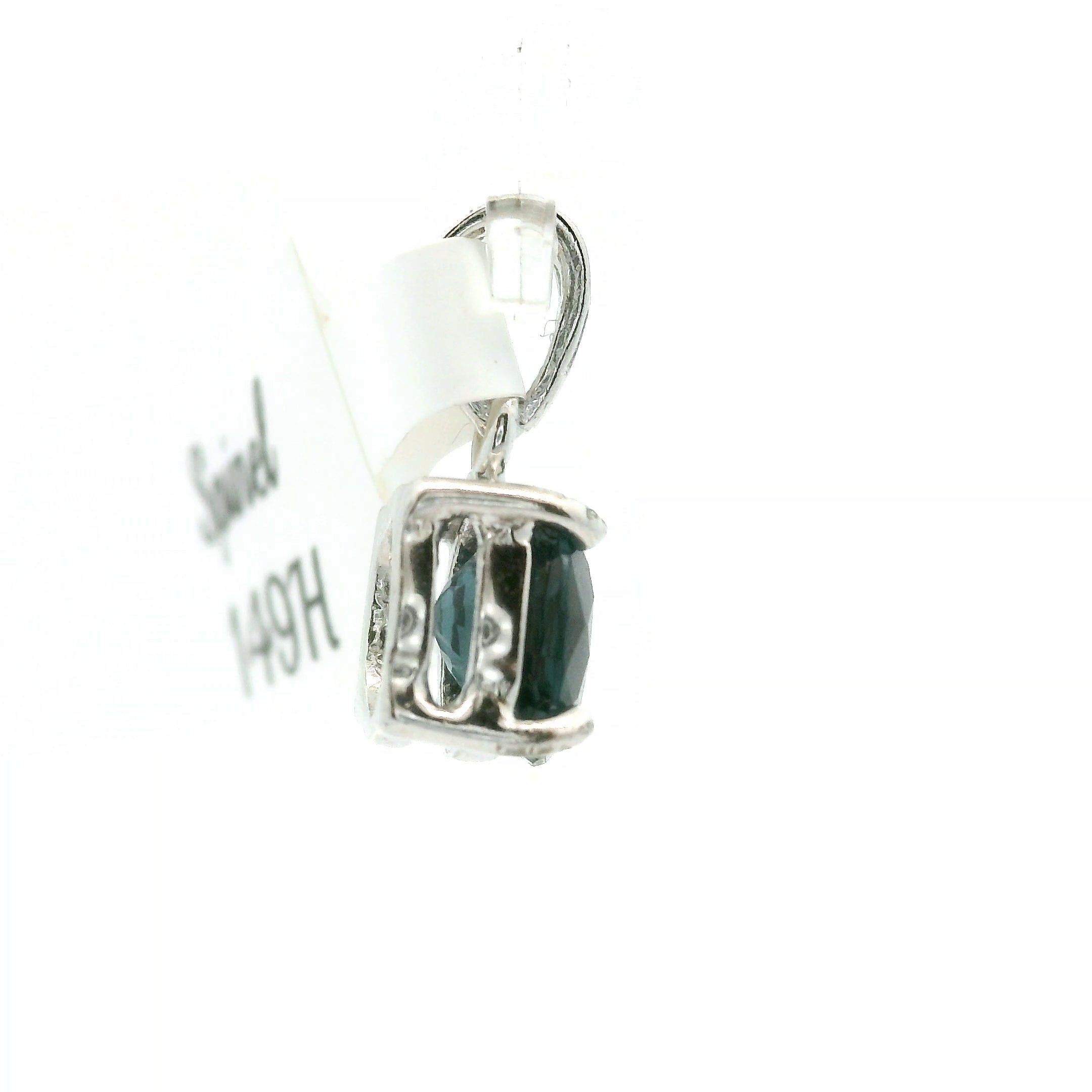 Indigo Spinel Mini Pendant .925 Silver for Integrity, Structure, and Intuition