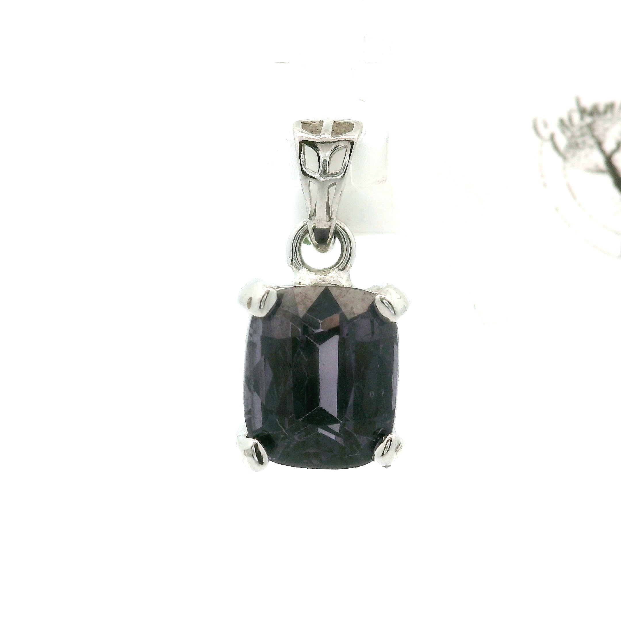 Smoky Purple Spinel Pendant .925 Silver for Emotional Healing, Love, Loyalty & Motivation
