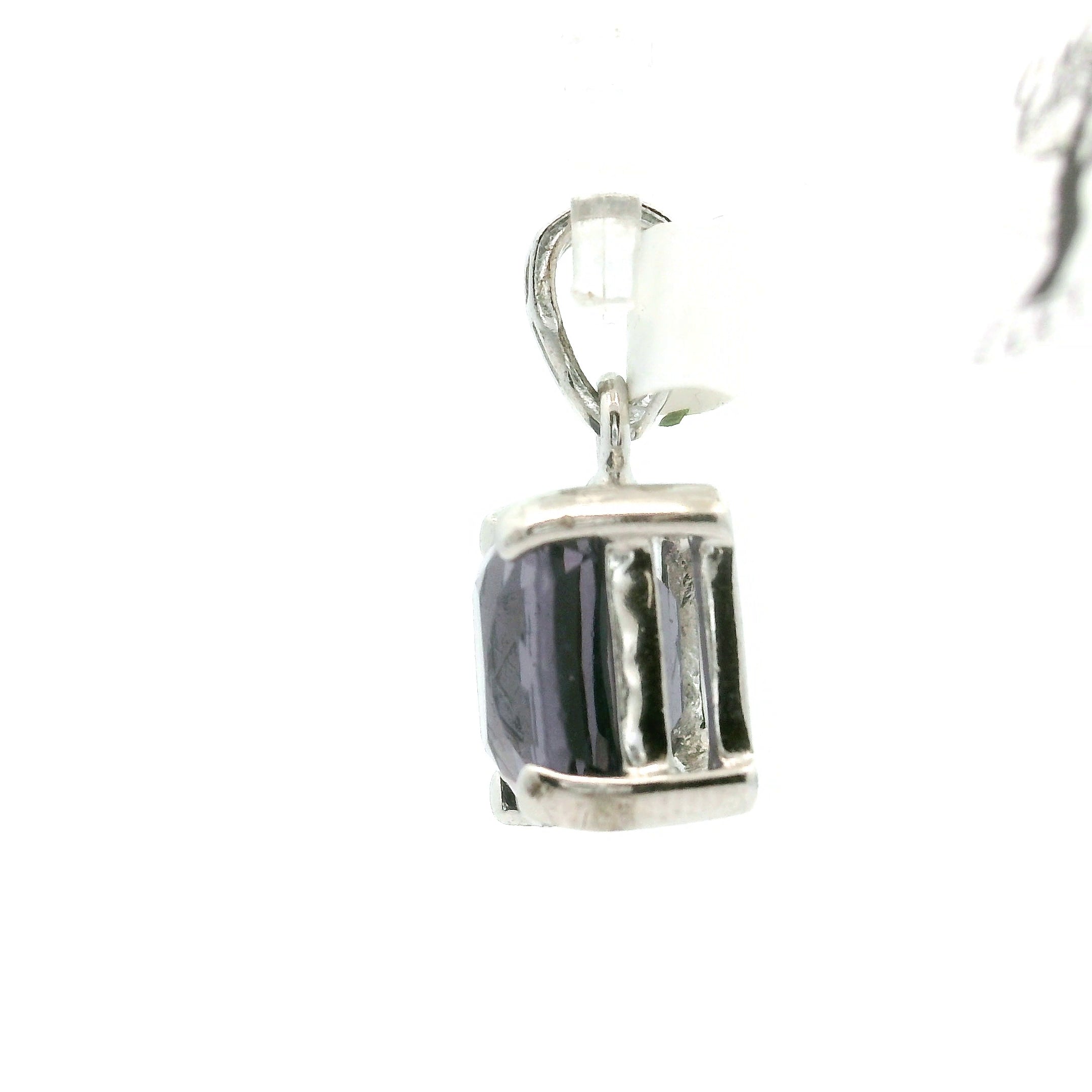 Smoky Purple Spinel Pendant .925 Silver for Emotional Healing, Love, Loyalty & Motivation