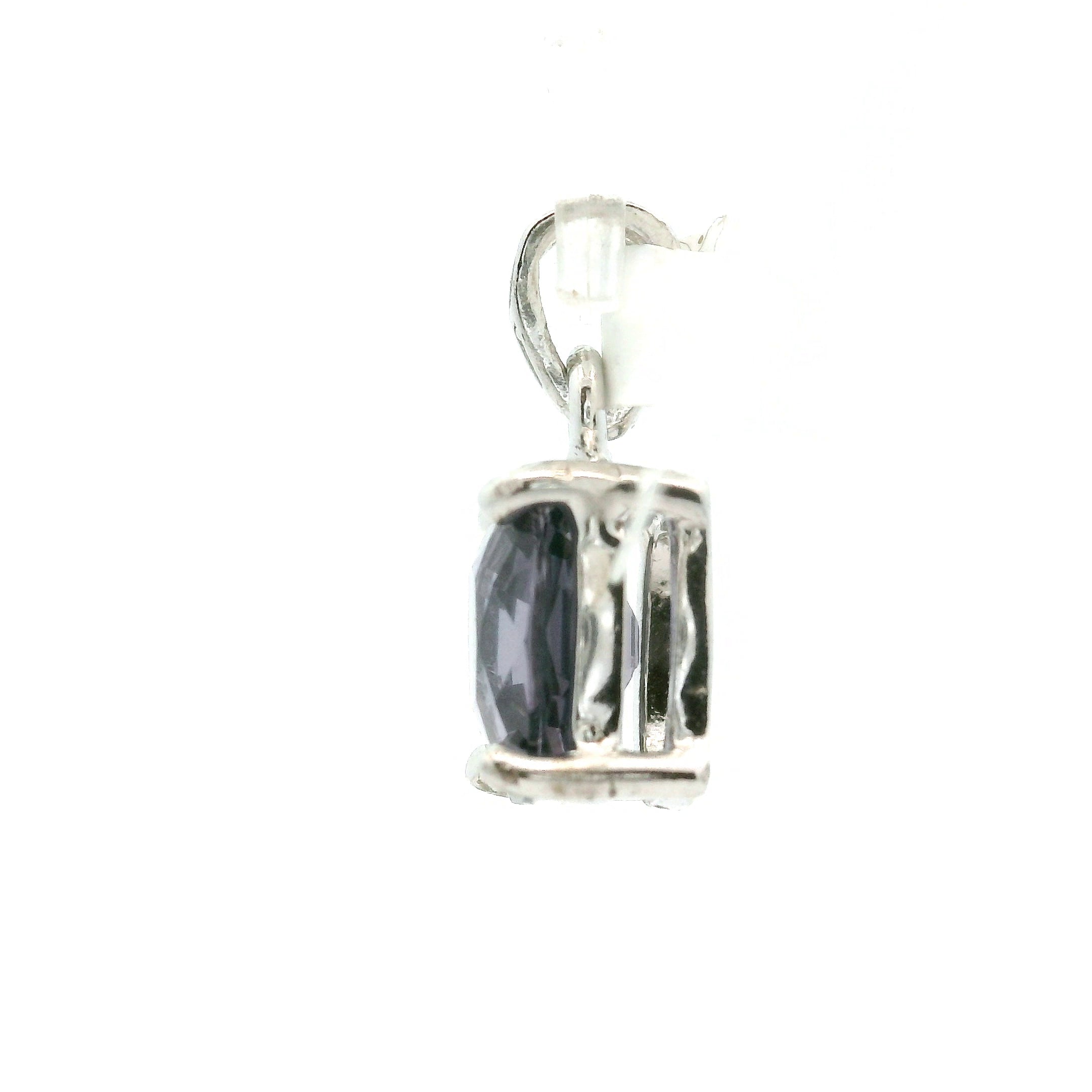 Smoky Purple Spinel Pendant .925 Silver for Emotional Healing, Love, Loyalty & Motivation