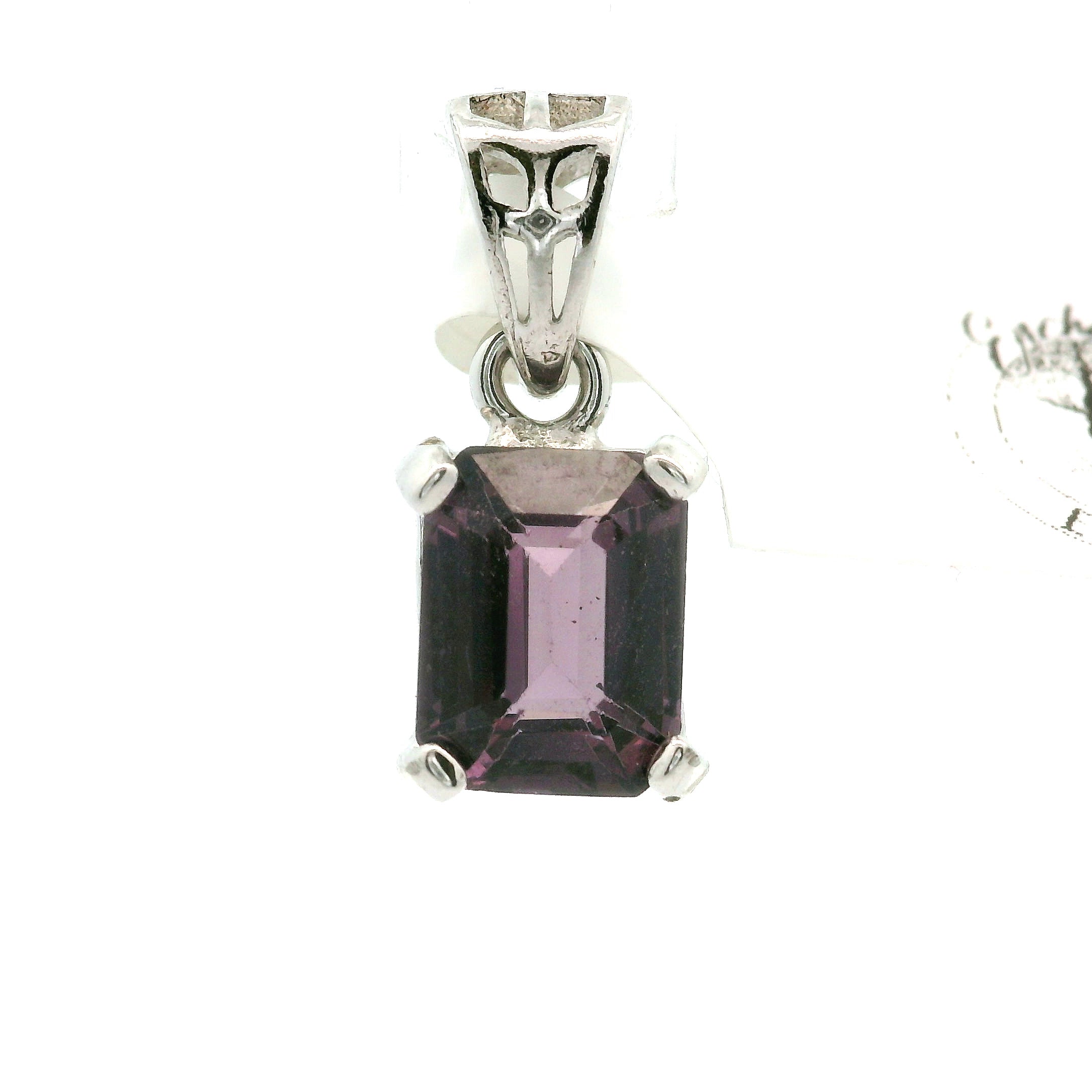 Burgundy Spinel Pendant .925 Silver for Power, Intensity and Individuality