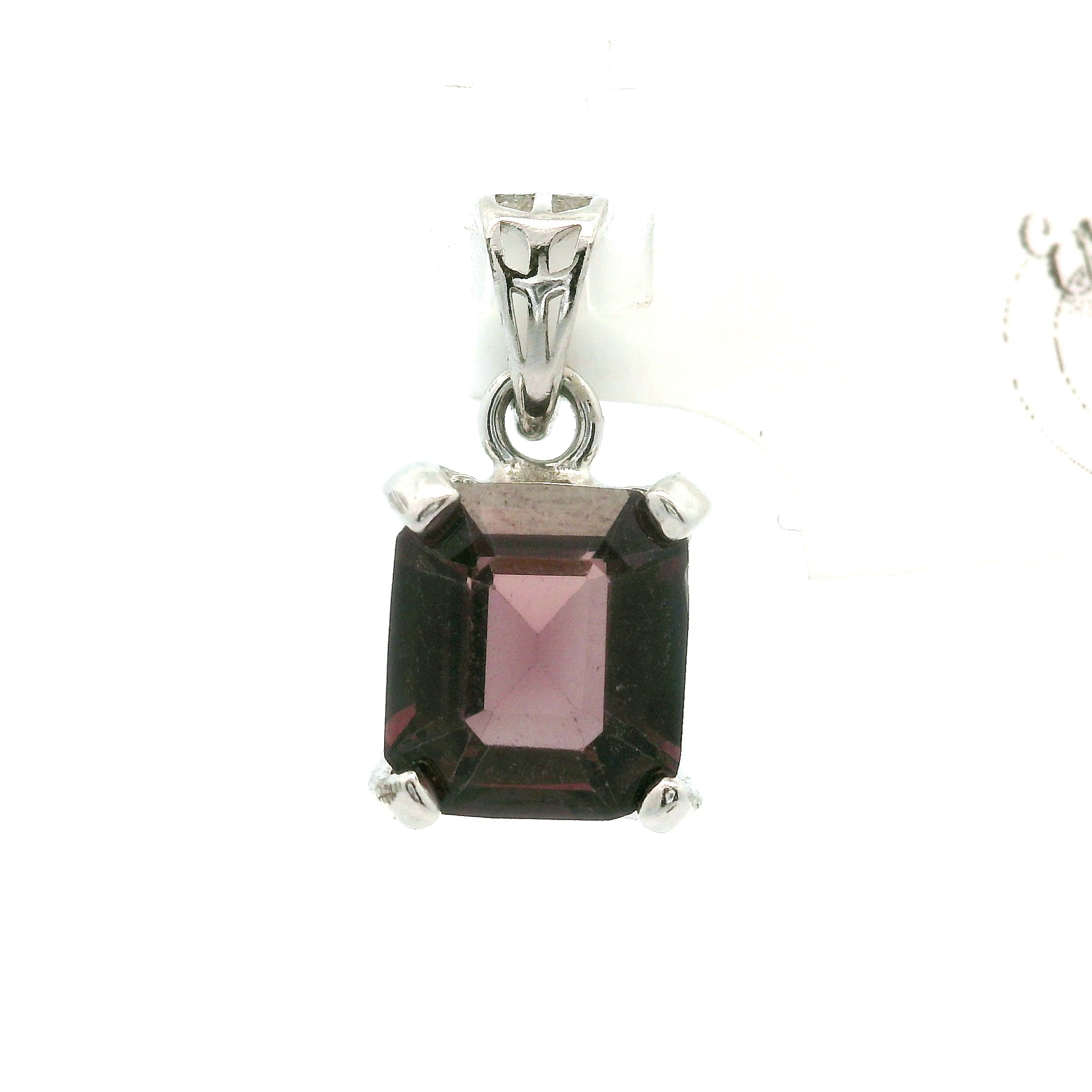 Burgundy Spinel Pendant .925 Silver for Power, Intensity and Individuality