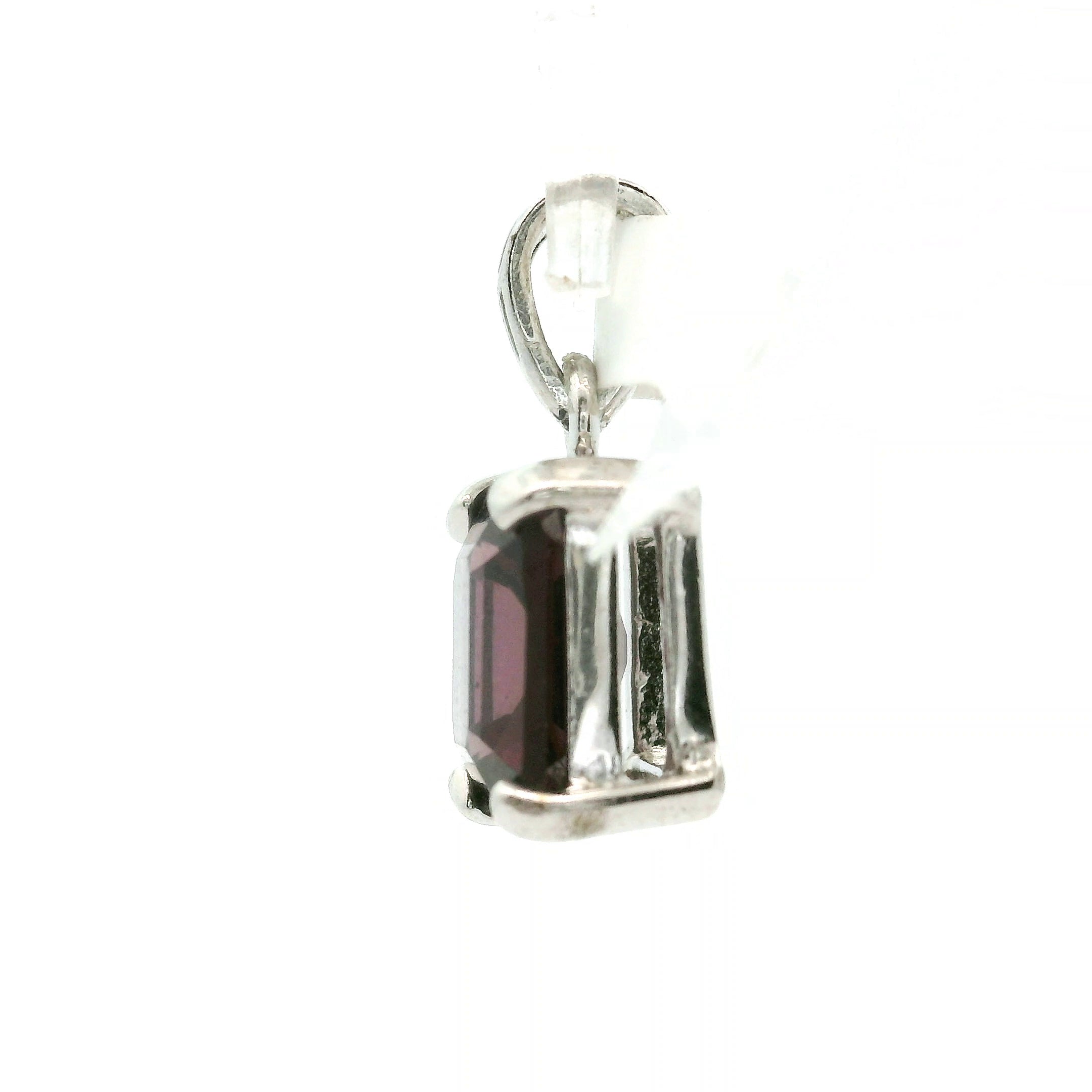 Burgundy Spinel Pendant .925 Silver for Power, Intensity and Individuality
