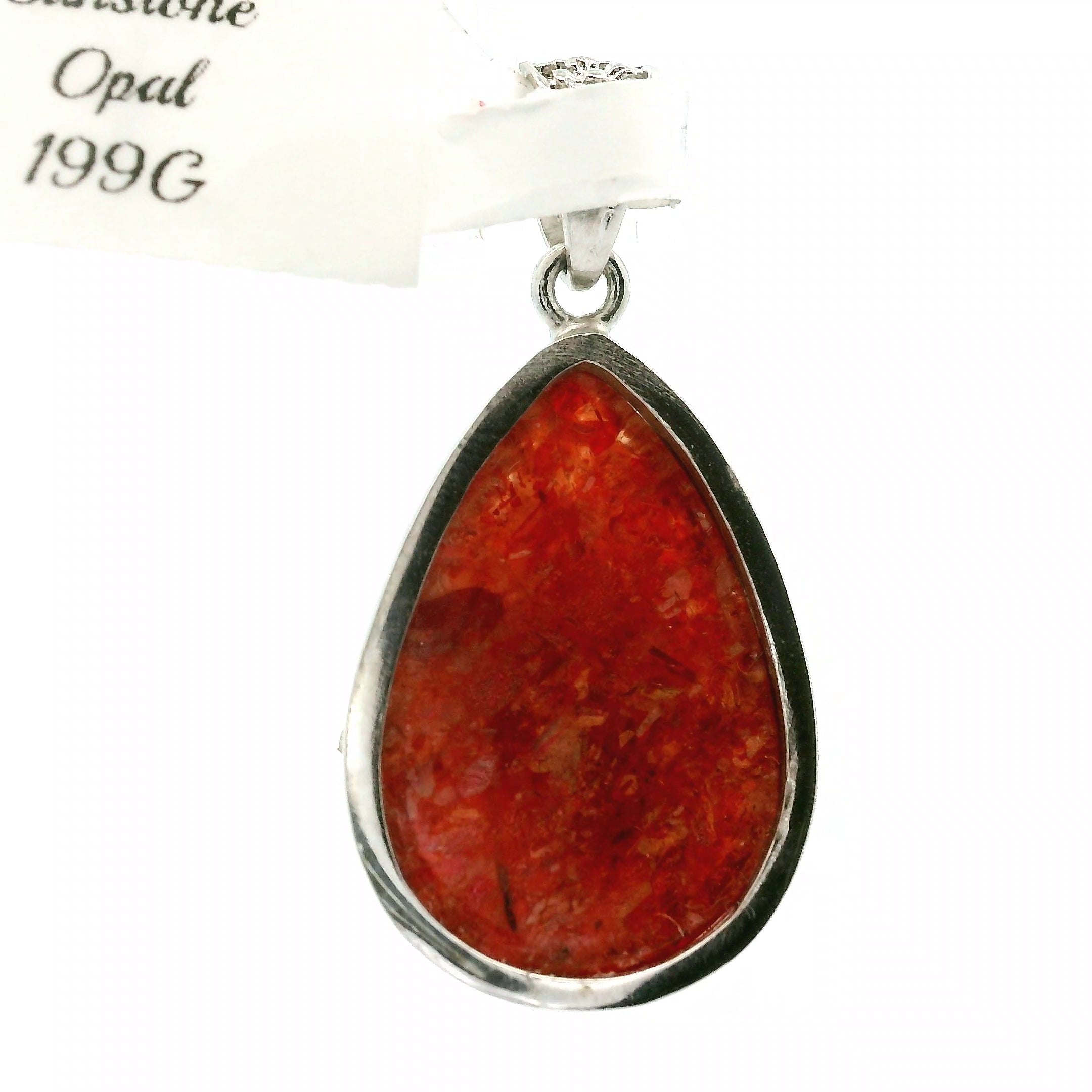 Sunstone and Opal Pendant .925 Silver for Confidence, Strength and Transformation