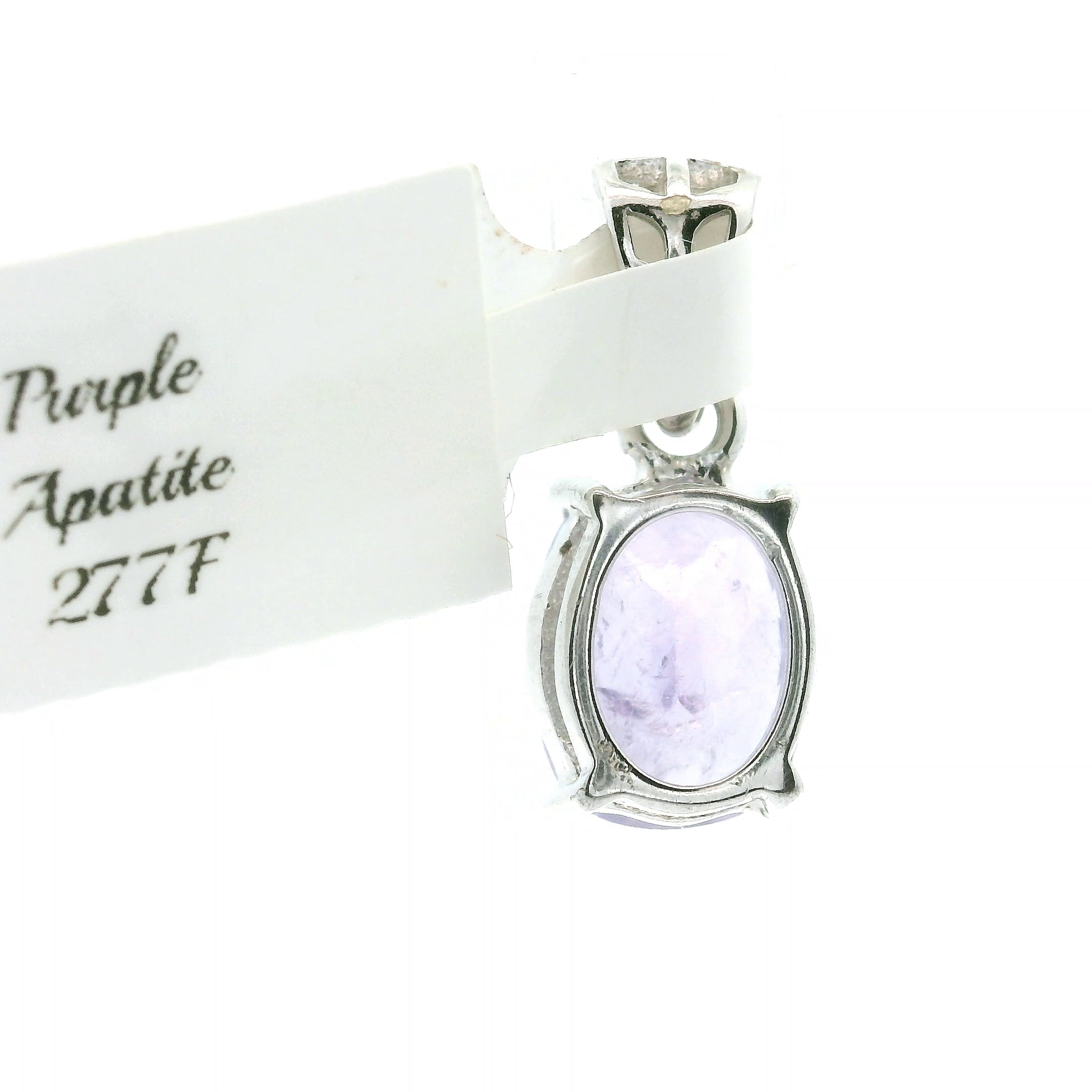 Purple Apatite Pendant .925 Silver for Connection with Angels, Ancestors and Spirit Guides