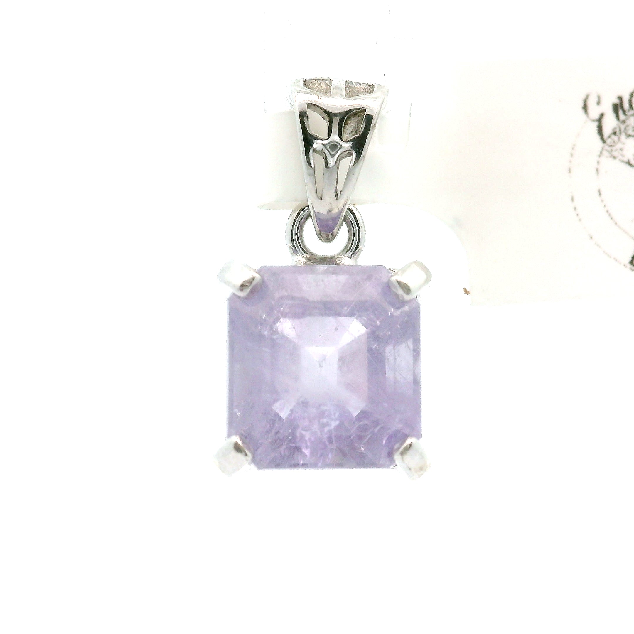 Purple Apatite Pendant .925 Silver for Connection with Angels, Ancestors and Spirit Guides