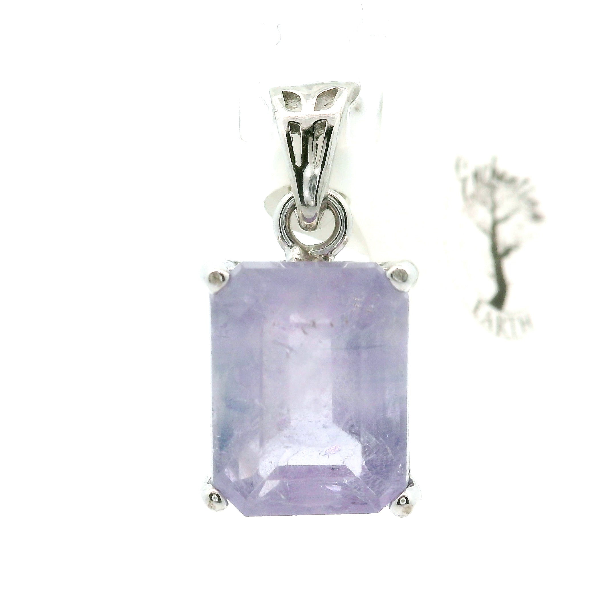 Purple Apatite Pendant .925 Silver for Connection with Angels, Ancestors and Spirit Guides
