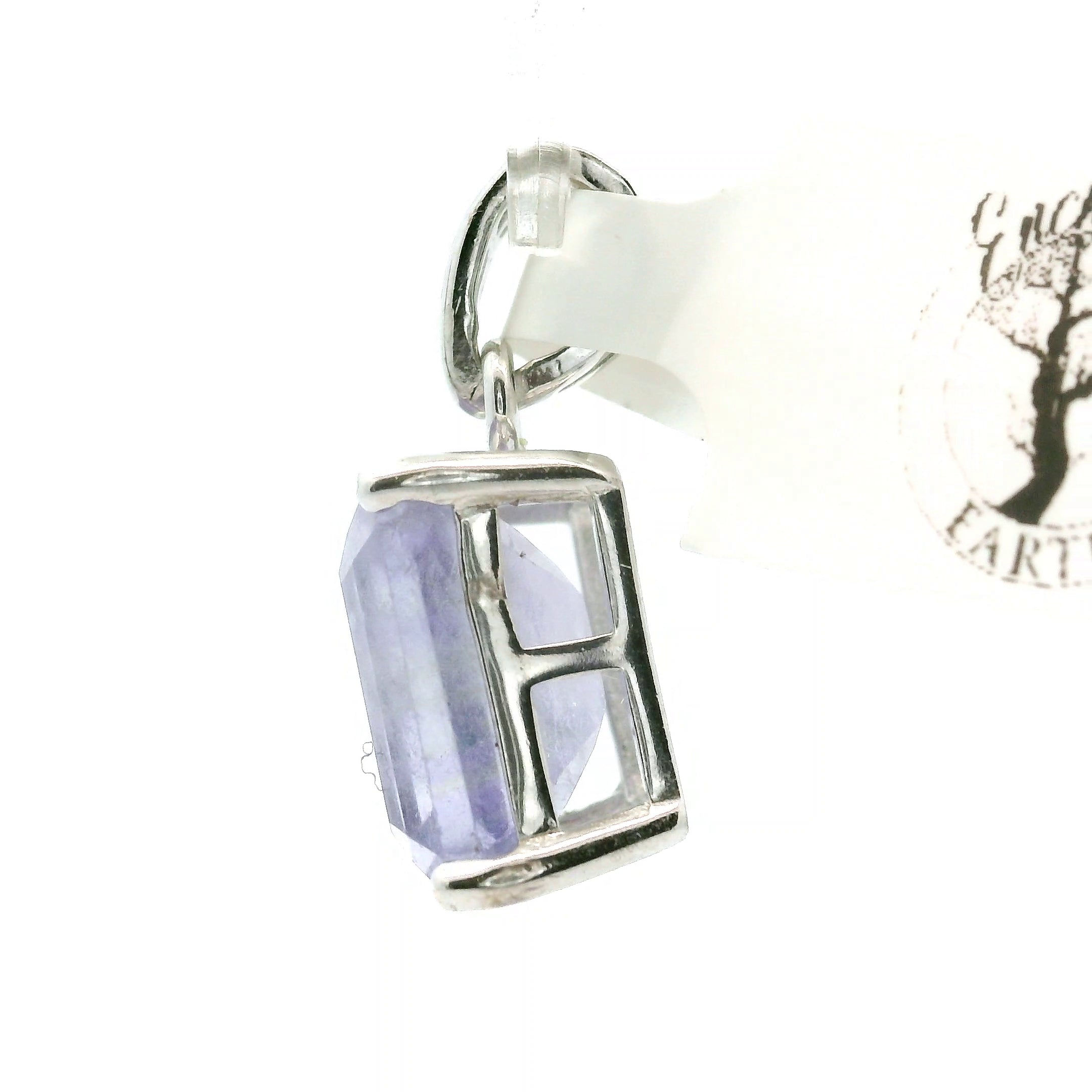 Purple Apatite Pendant .925 Silver for Connection with Angels, Ancestors and Spirit Guides