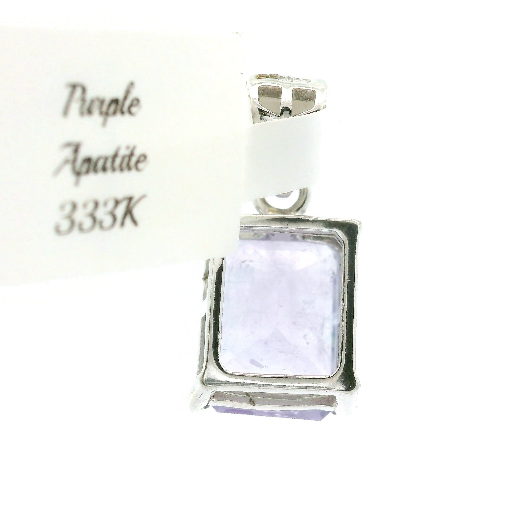 Purple Apatite Pendant .925 Silver for Connection with Angels, Ancestors and Spirit Guides