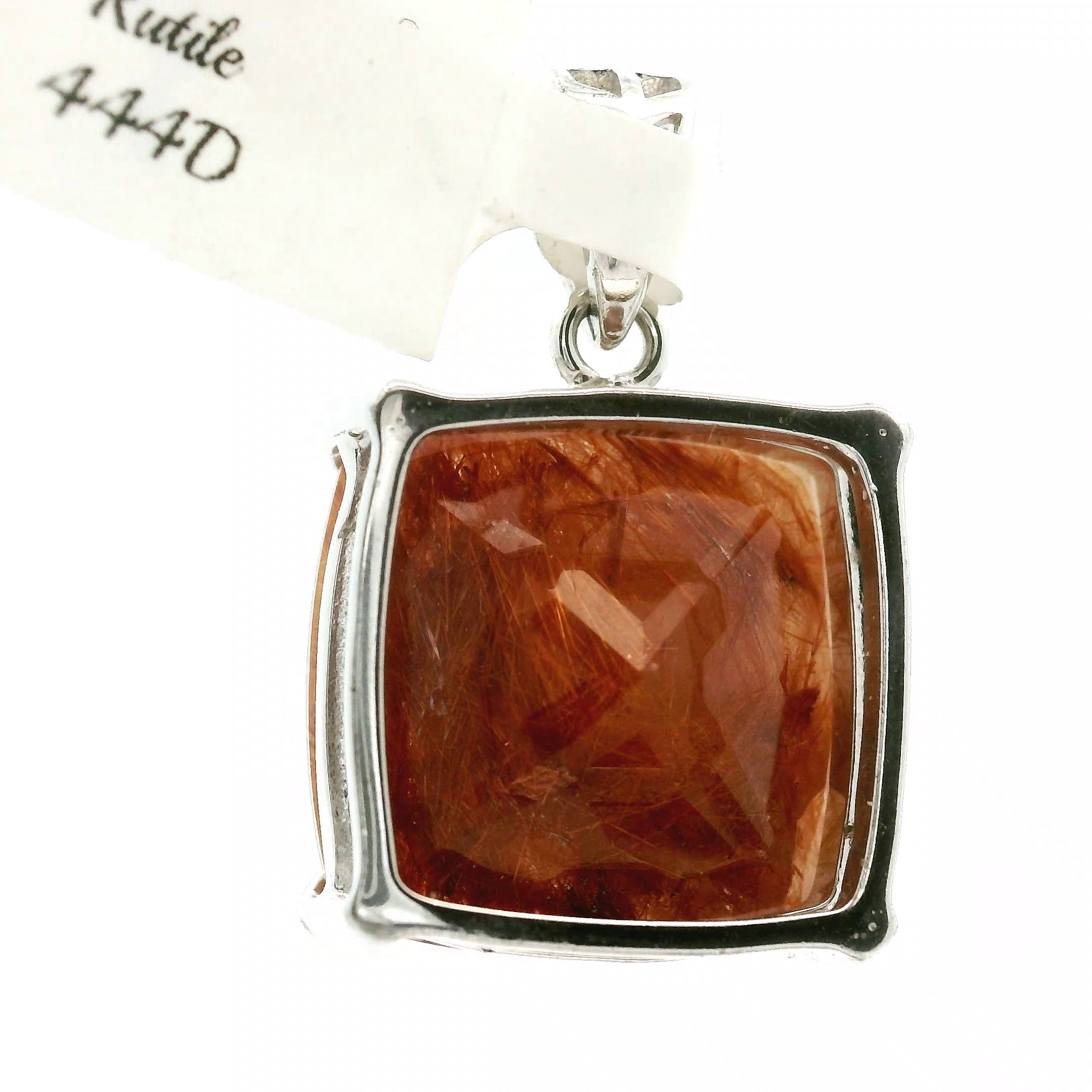 Copper Rutile Pendant .925 Silver for Accelerating Intentions and Manifesting