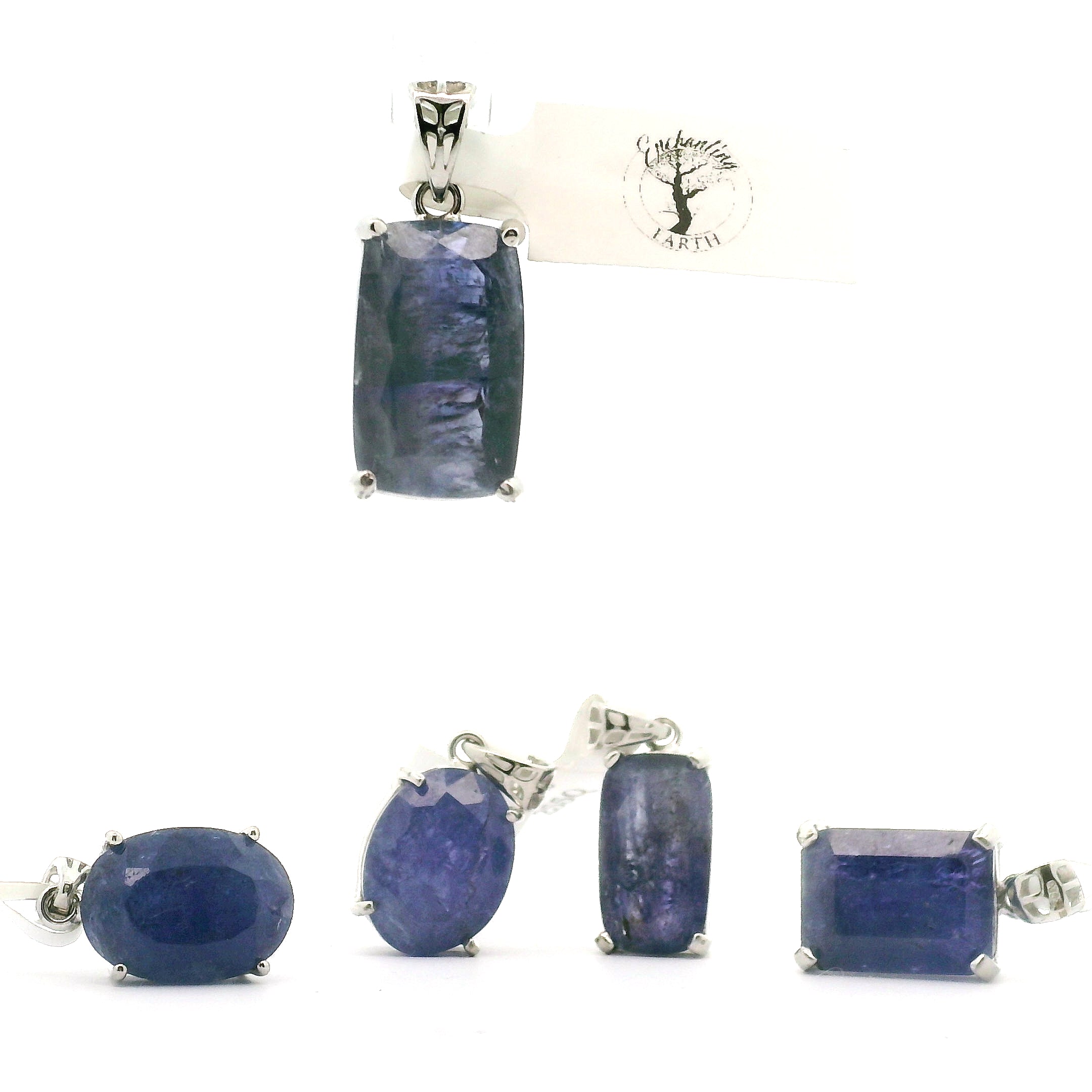 Tanzanite Pendant .925 Silver for Elevating your Consciousness