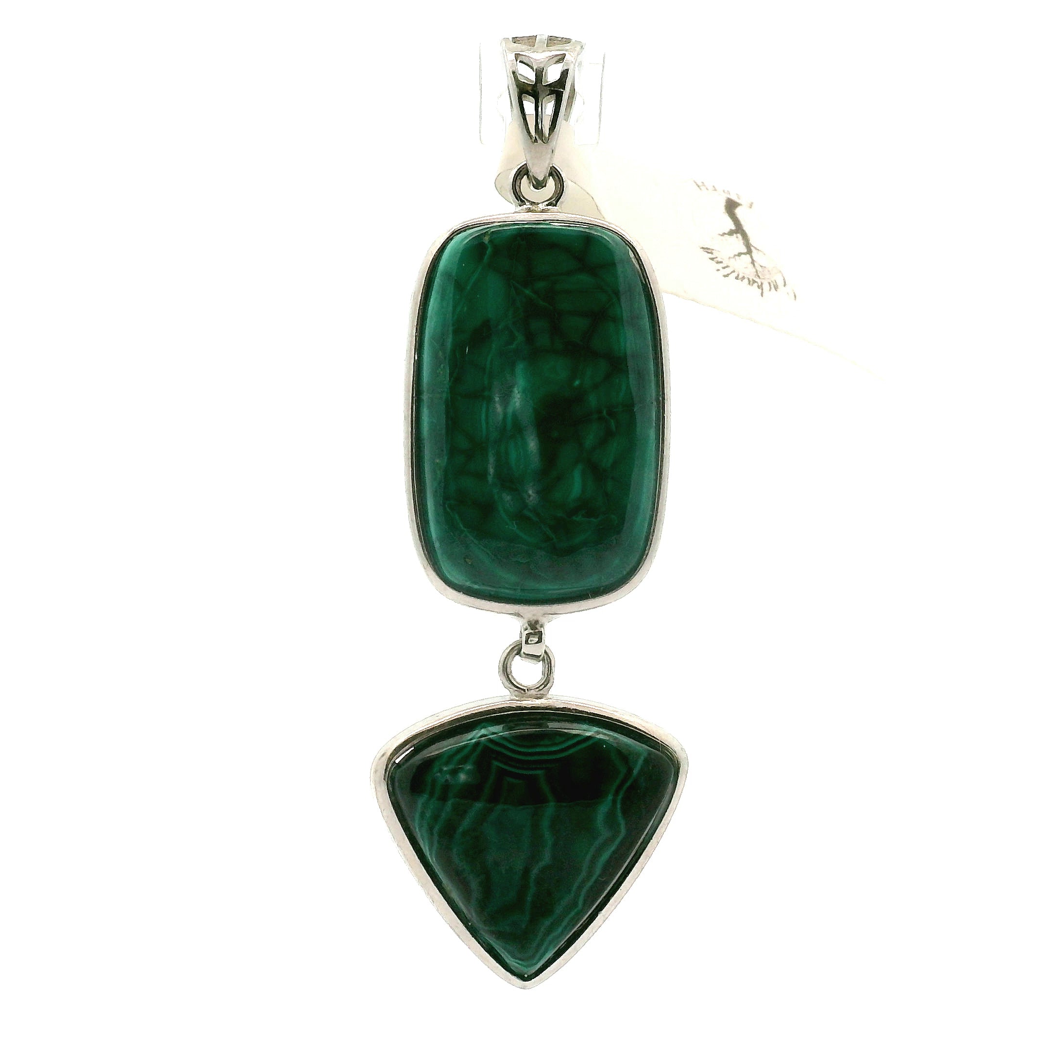 Malachola Multi-Stone Pendant .925 Silver for Abundance, Protection and Transformation