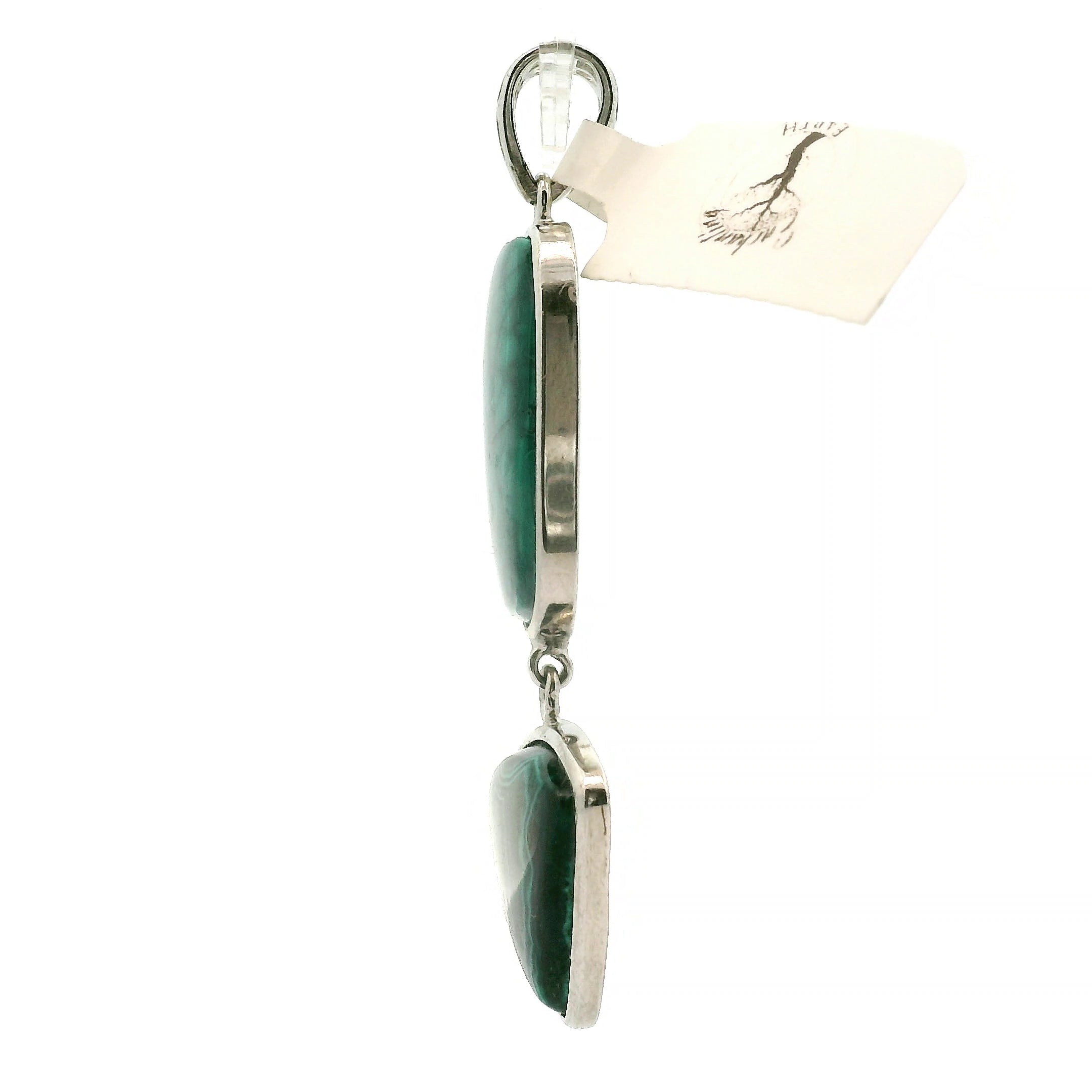 Malachola Multi-Stone Pendant .925 Silver for Abundance, Protection and Transformation