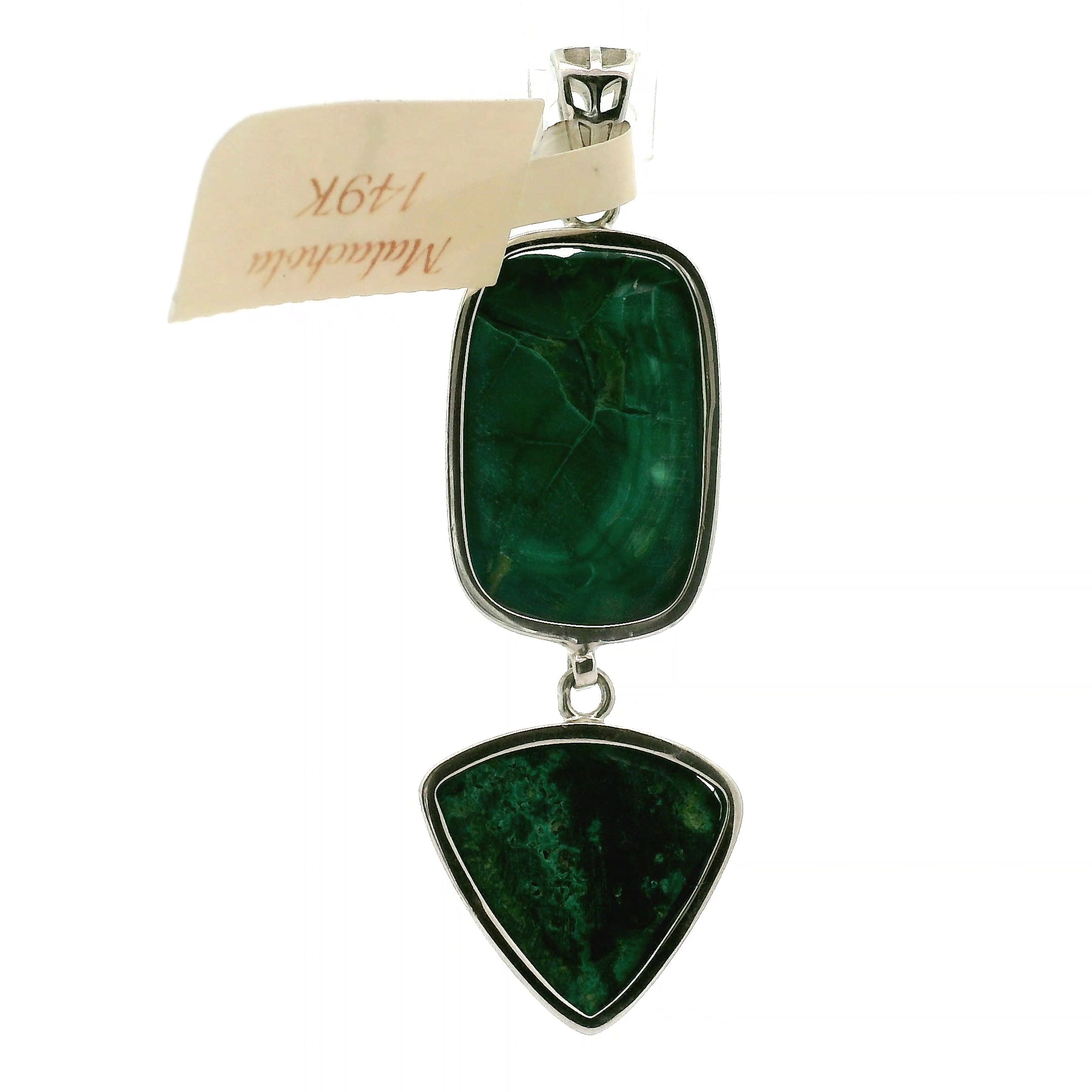 Malachola Multi-Stone Pendant .925 Silver for Abundance, Protection and Transformation