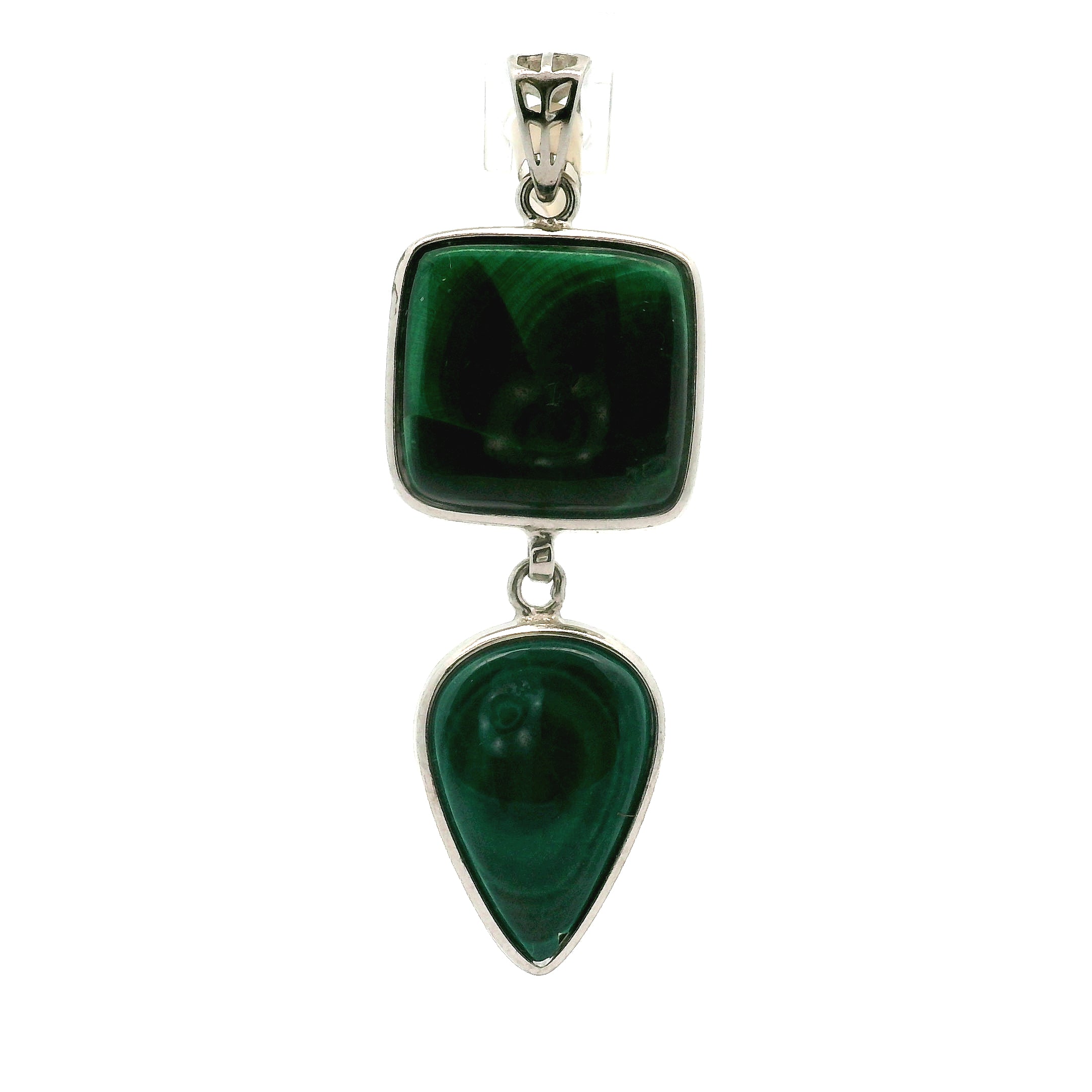 Malachola Multi-Stone Pendant .925 Silver for Abundance, Protection and Transformation