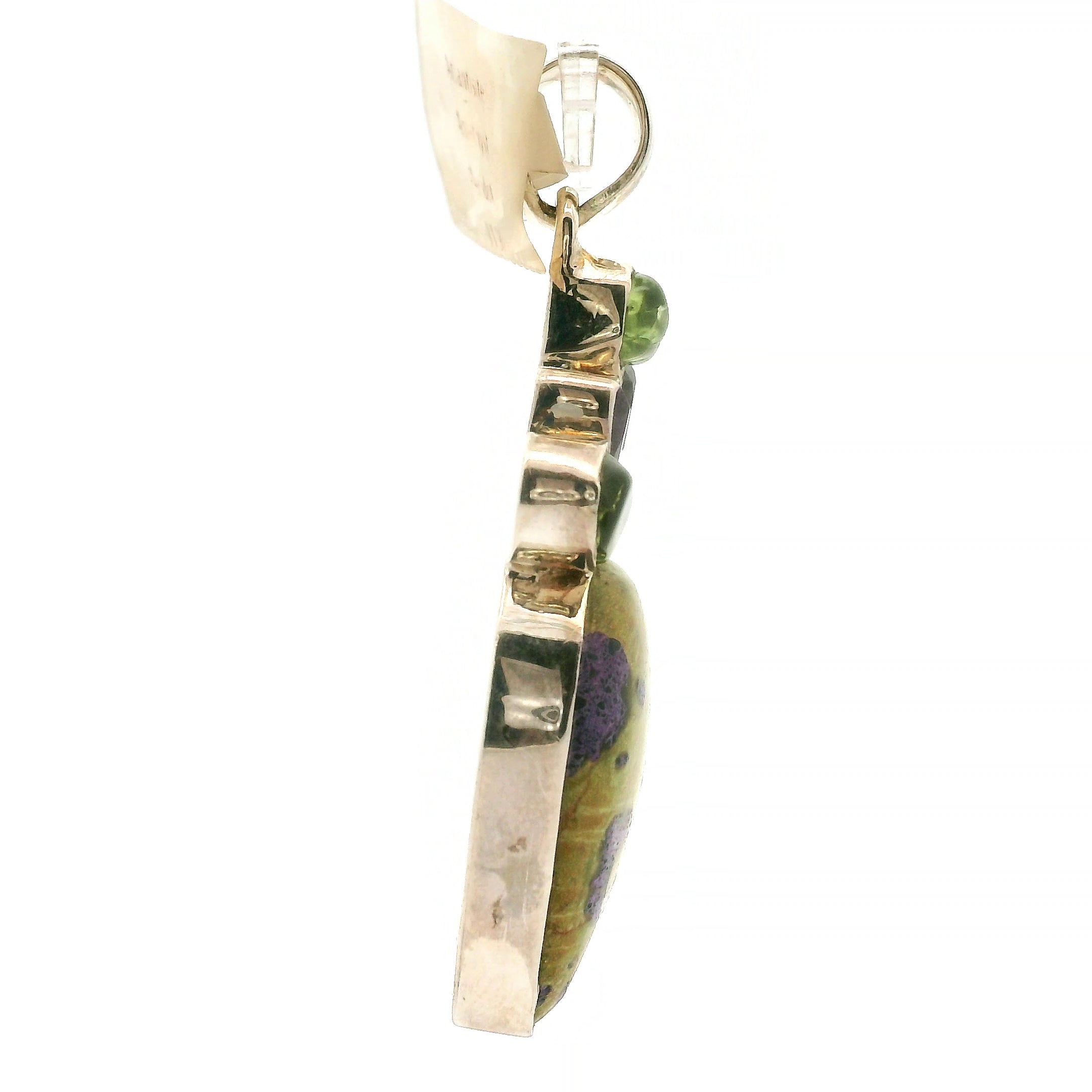 Atlantisite Amethyst and Peridot Pendant for Awareness, Emotional Maturity & Improved Self Esteem