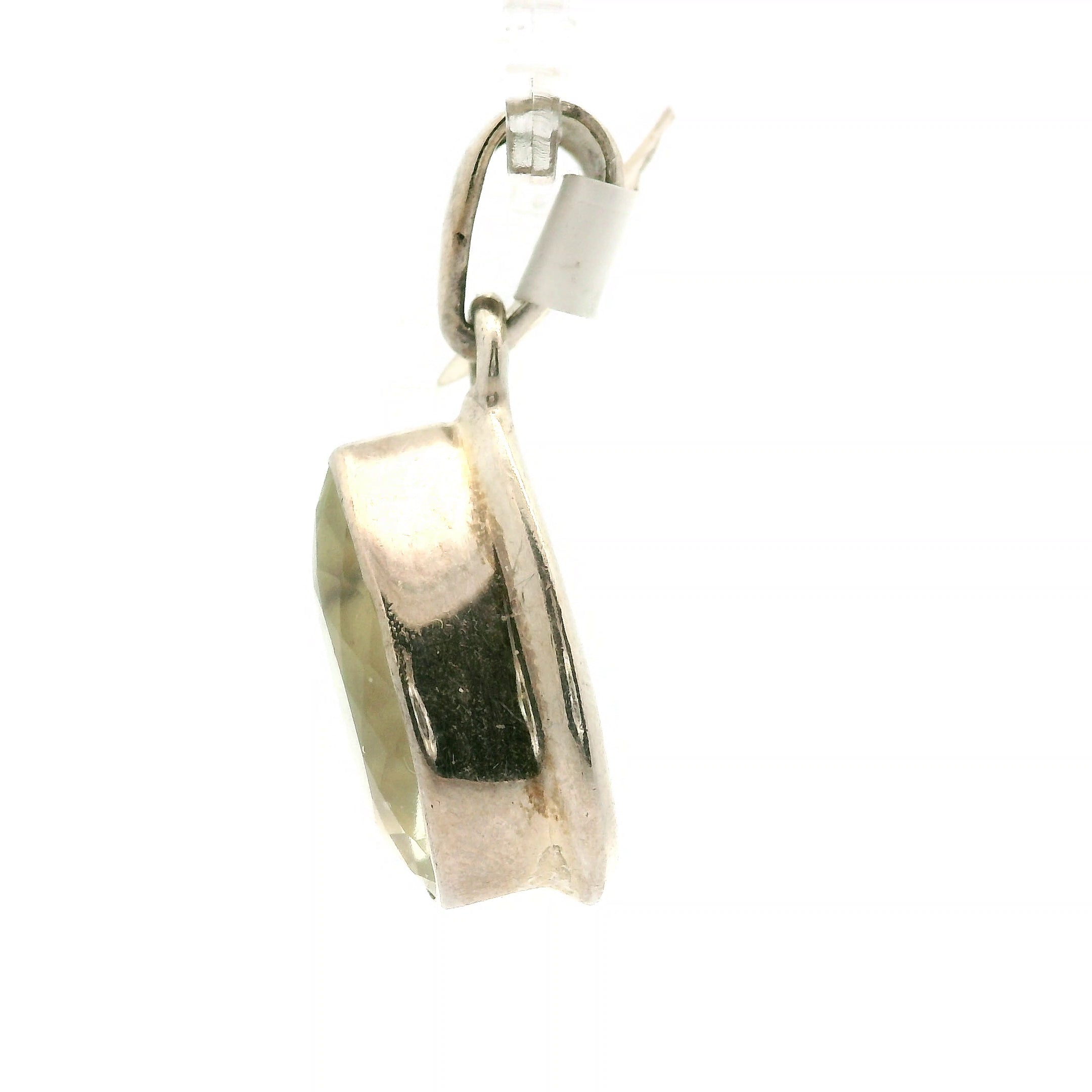 Libyan Desert Glass Bezel Pendant.925 Silver for Confidence, Manifestation and Personal Power