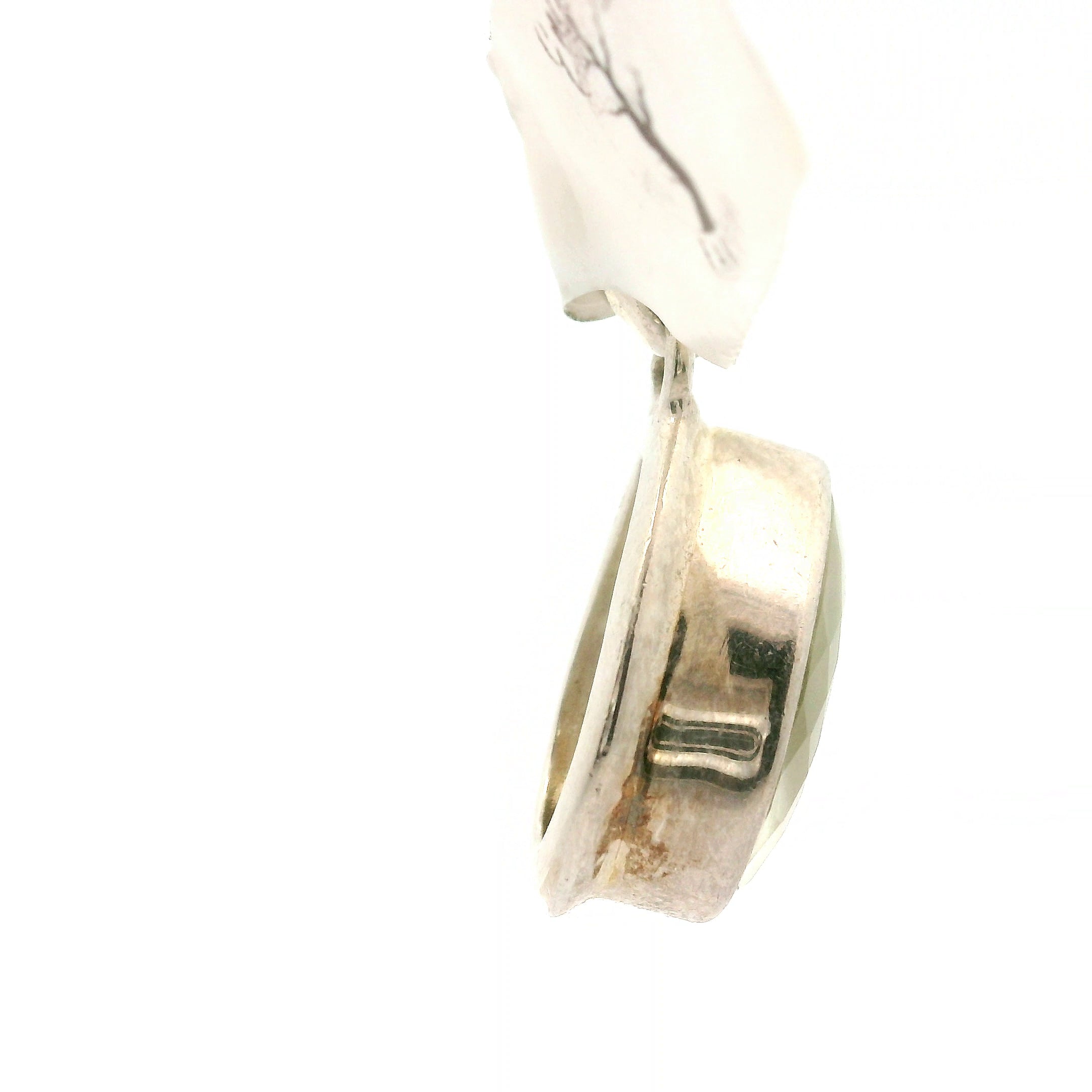 Libyan Desert Glass Bezel Pendant.925 Silver for Confidence, Manifestation and Personal Power