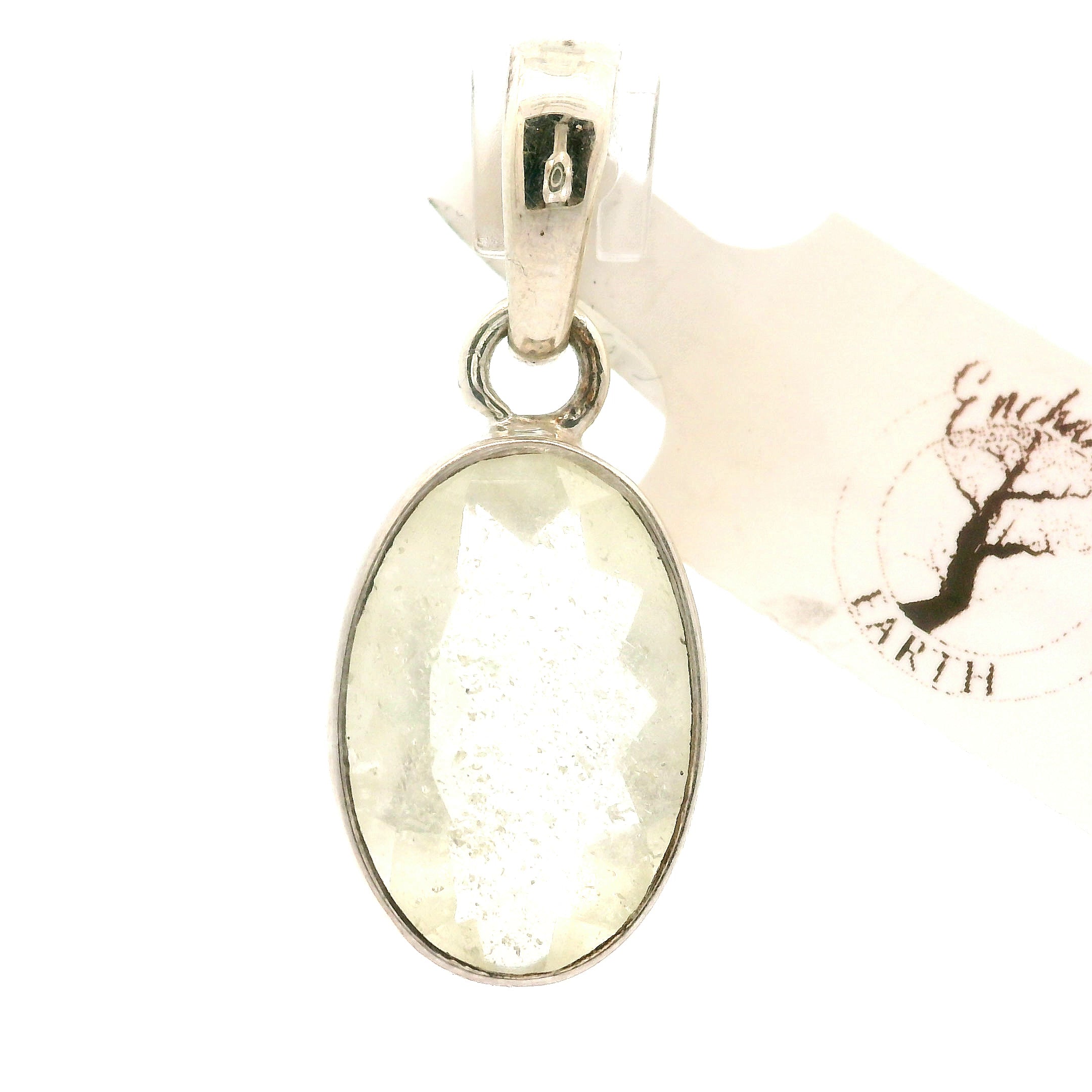 Libyan Desert Glass Bezel Pendant .925 Silver for Confidence, Manifestation and Personal Power