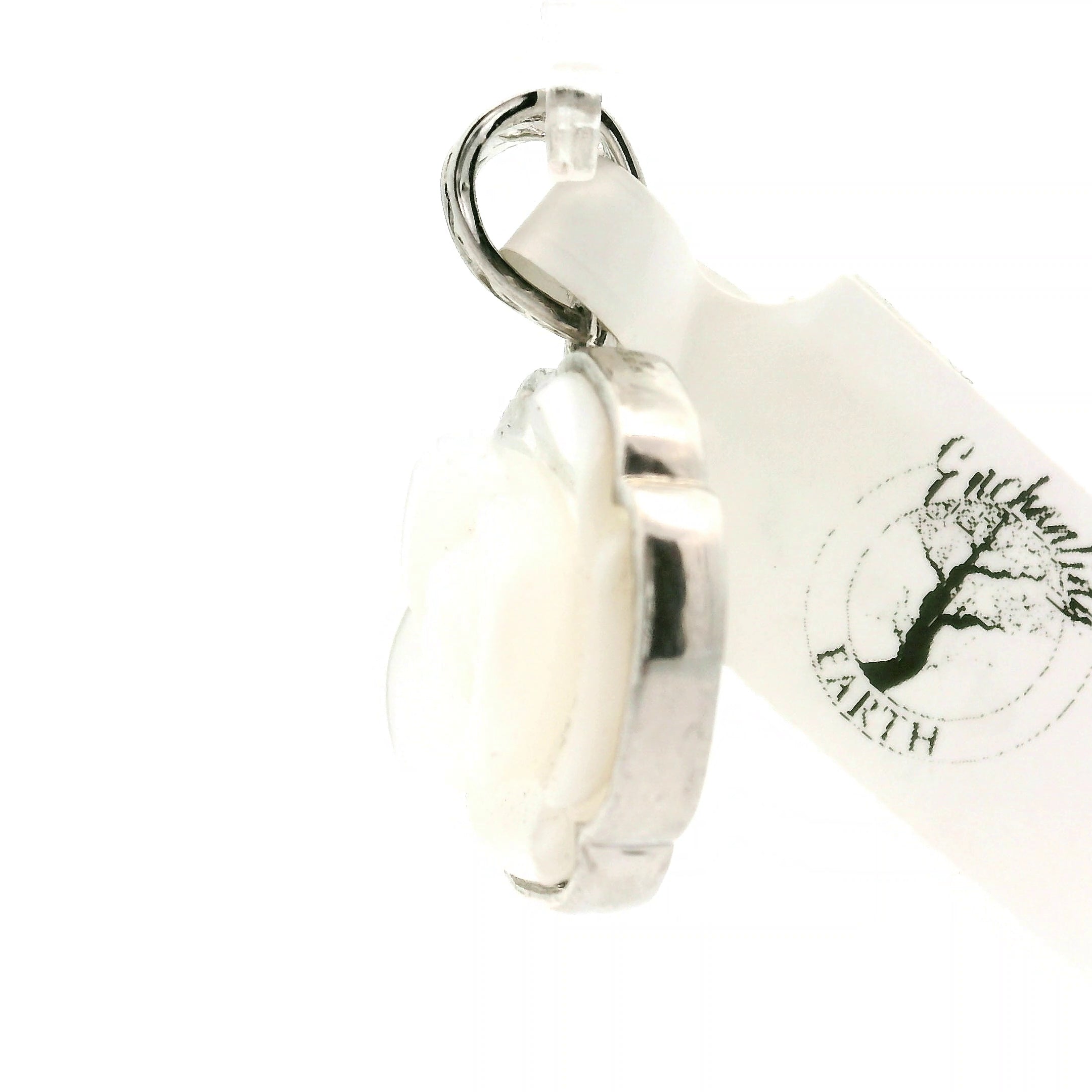 Mother of Pearl Flower Pendant .925 Silver for Embracing your Feminine Power, Memory and Peace of Mind