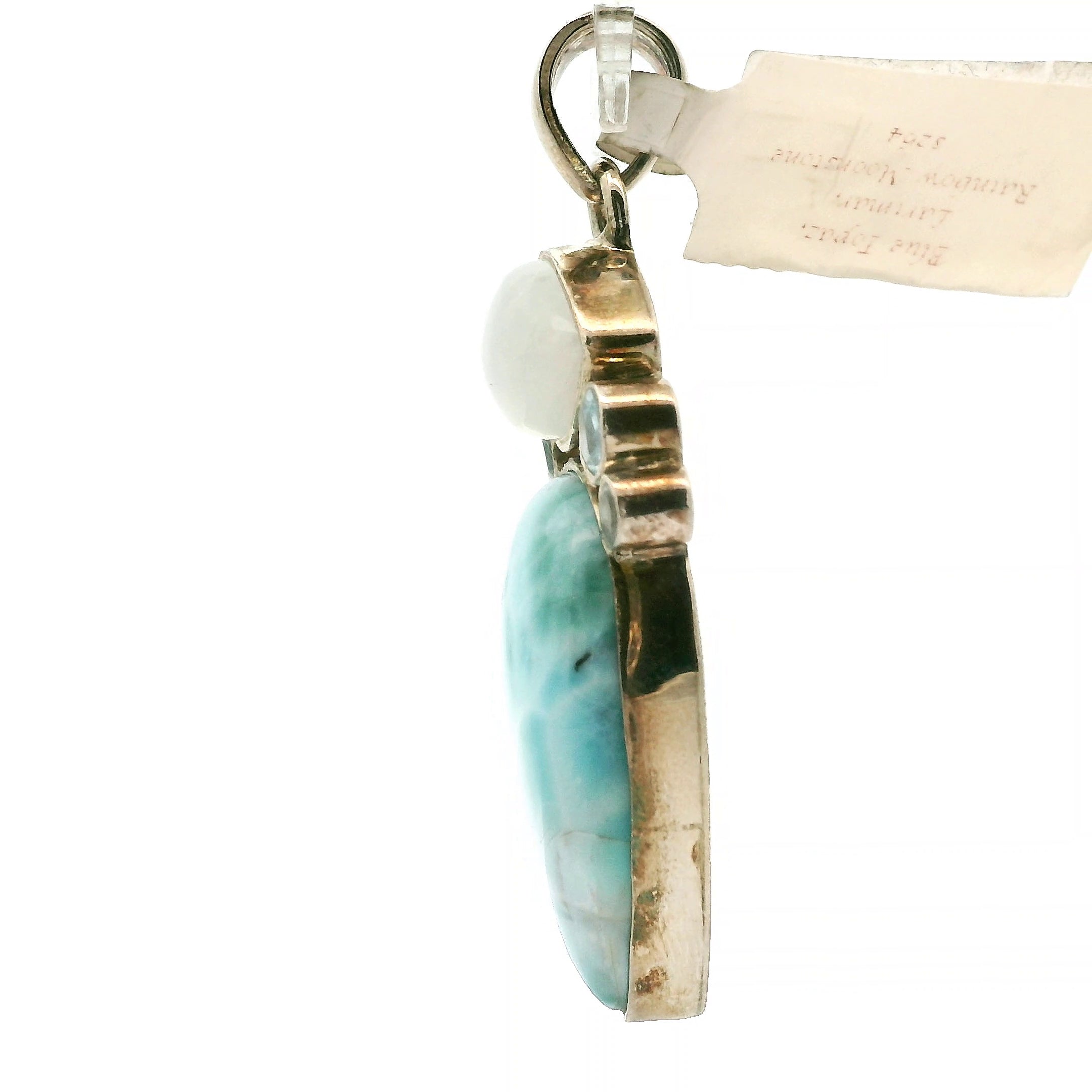 Multi-Stone Larimar Pendants .925 Silver for Channeling, Psychic Abilities and Awakening of your Third Eye Chakra