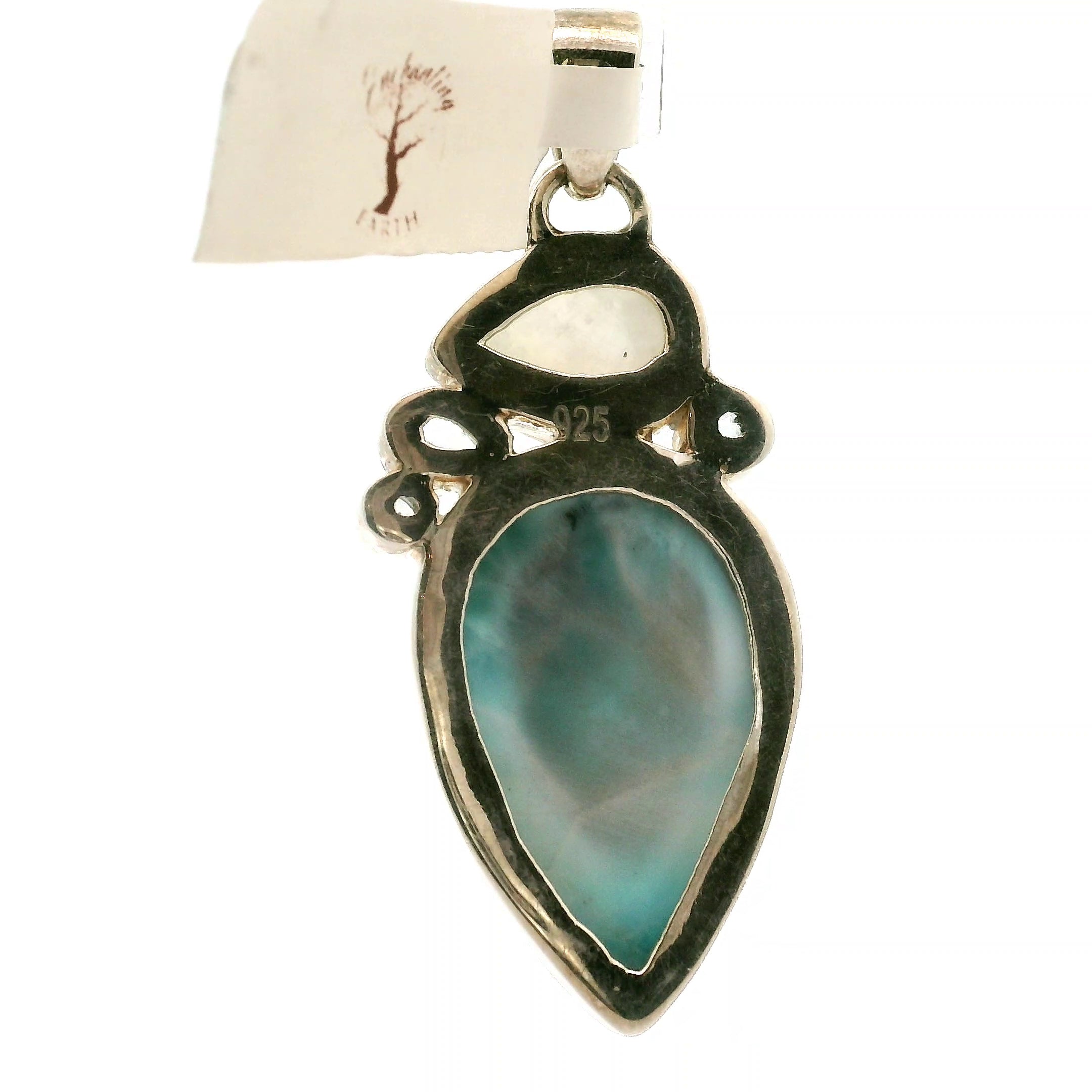 Multi-Stone Larimar Pendants .925 Silver for Channeling, Psychic Abilities and Awakening of your Third Eye Chakra