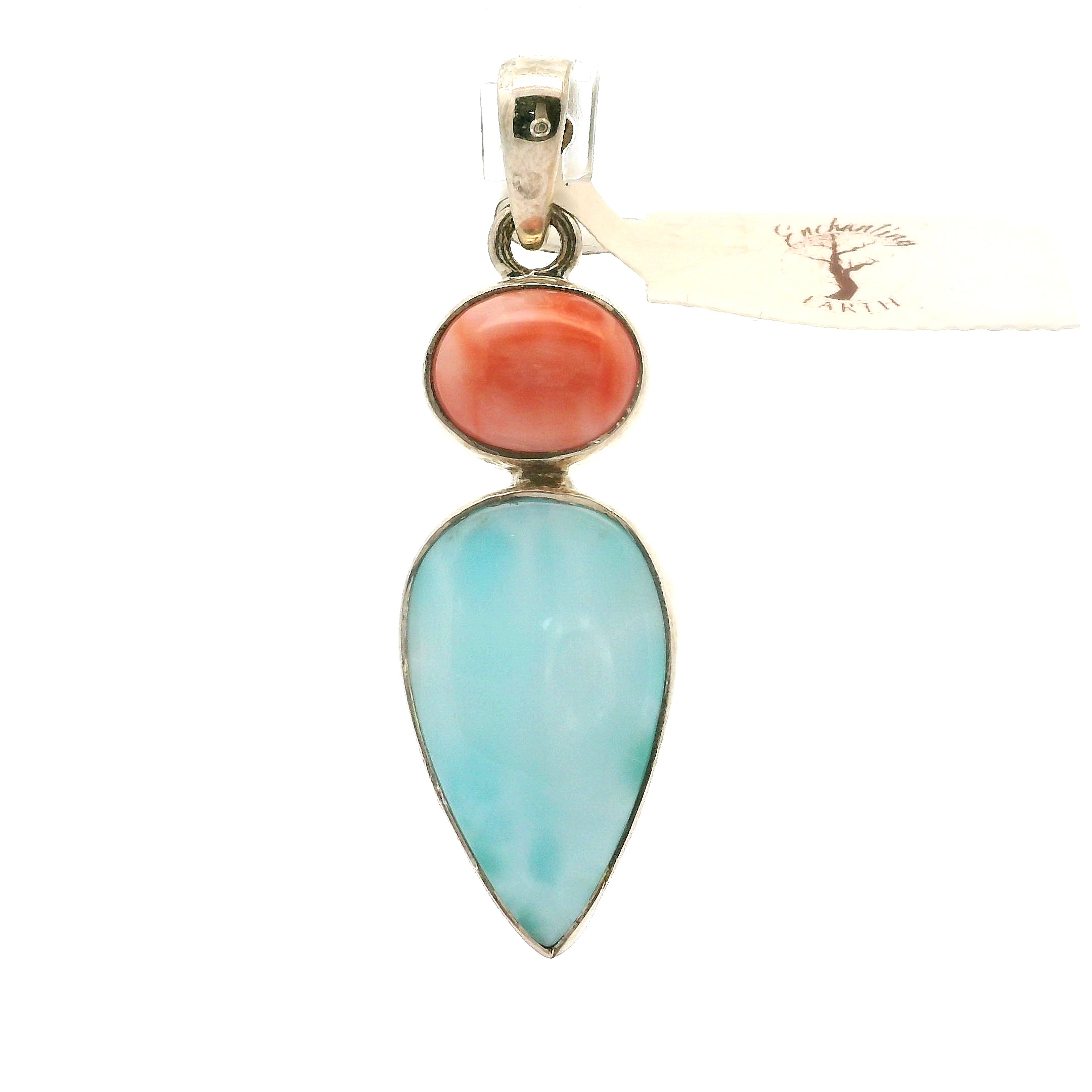 Multi-Stone Larimar Pendants .925 Silver for Channeling, Psychic Abilities and Awakening of your Third Eye Chakra