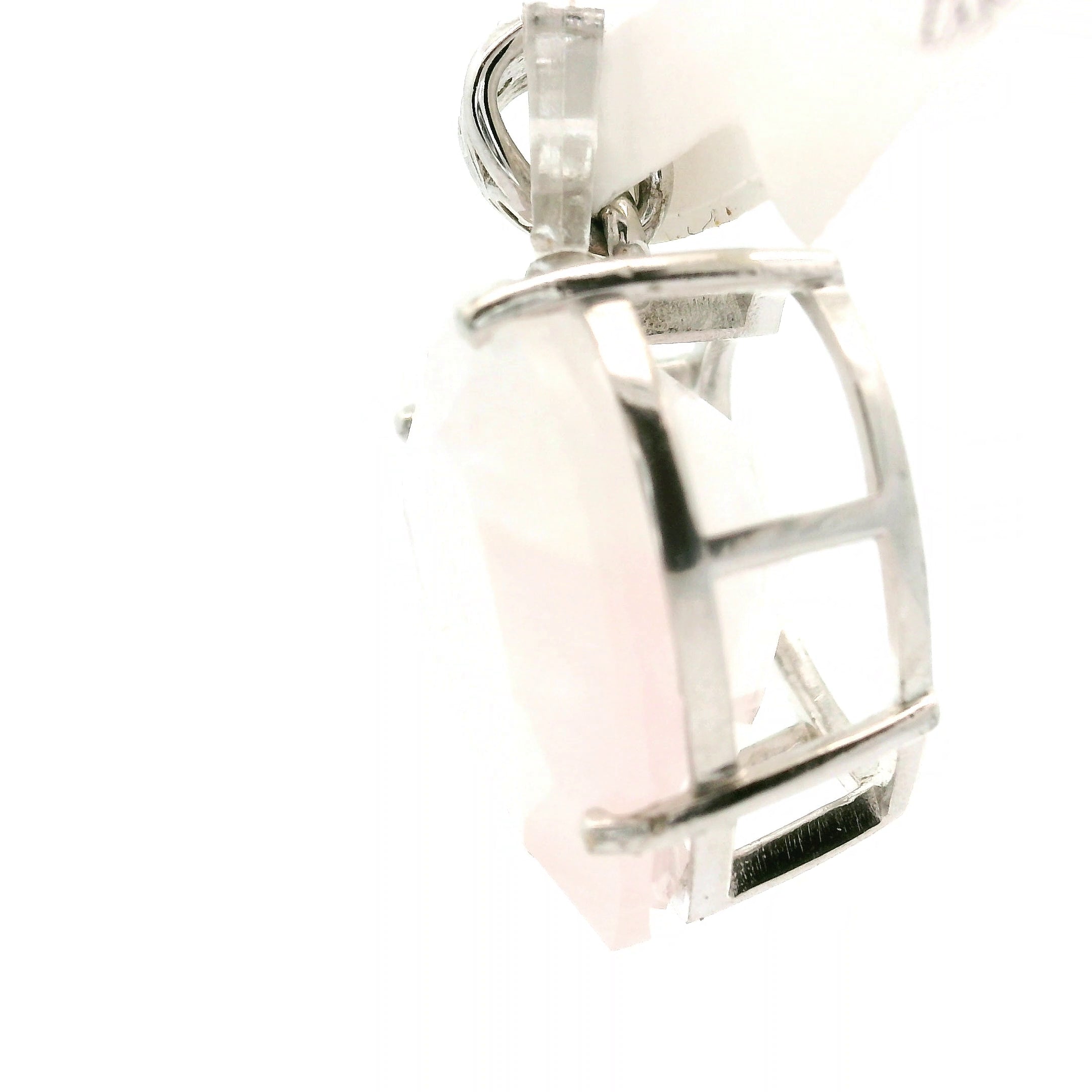 Morganite Pendant .925 Silver for Abundance of Joy and Love