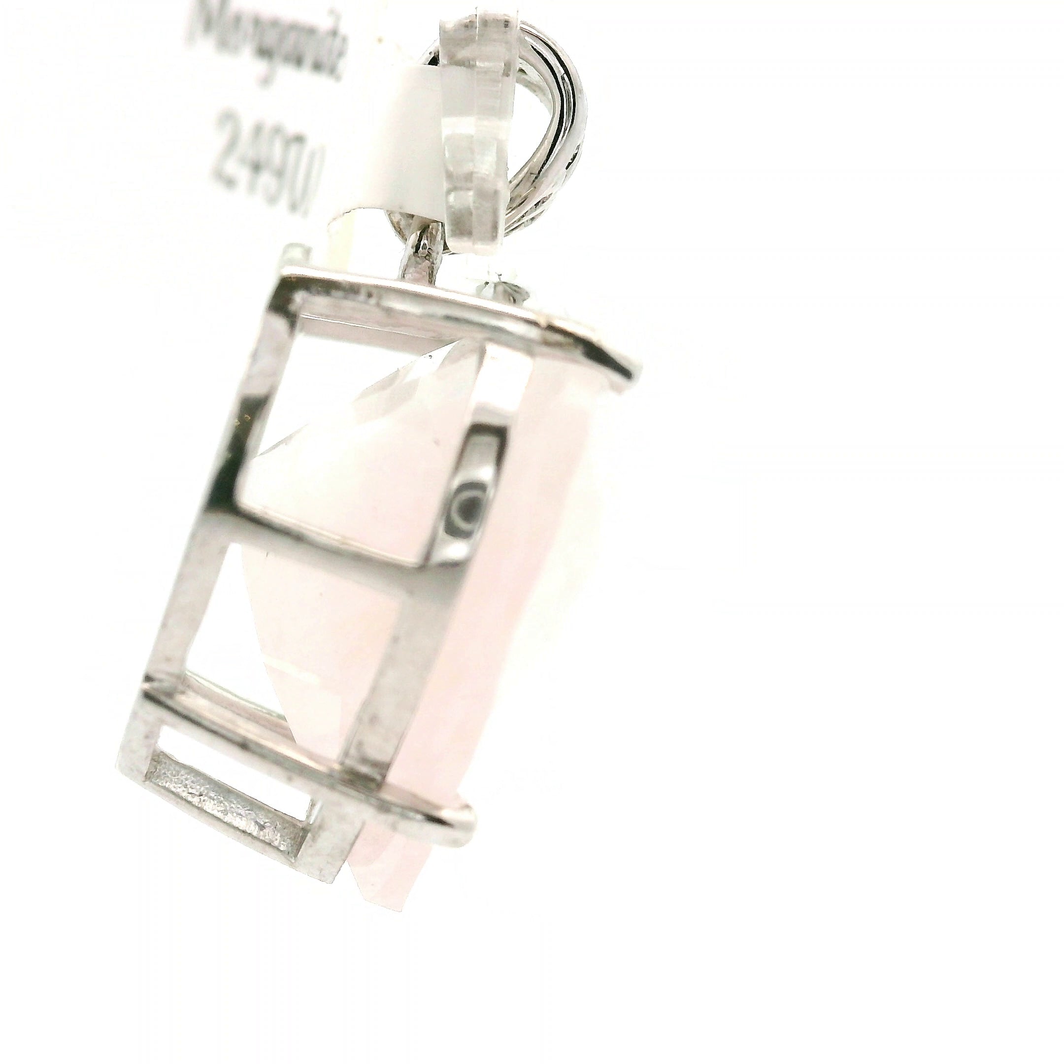 Morganite Pendant .925 Silver for Abundance of Joy and Love