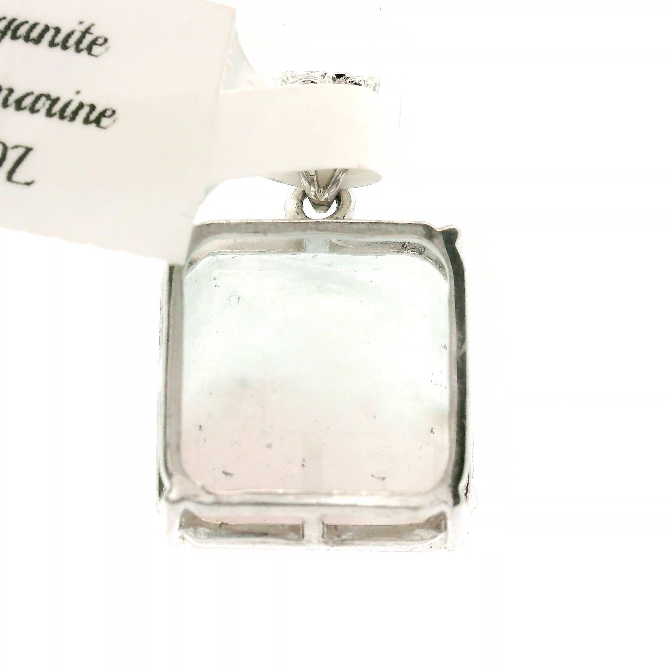 Morganite & Aquamarine Pendant .925 Silver for Abundance of Joy and Love